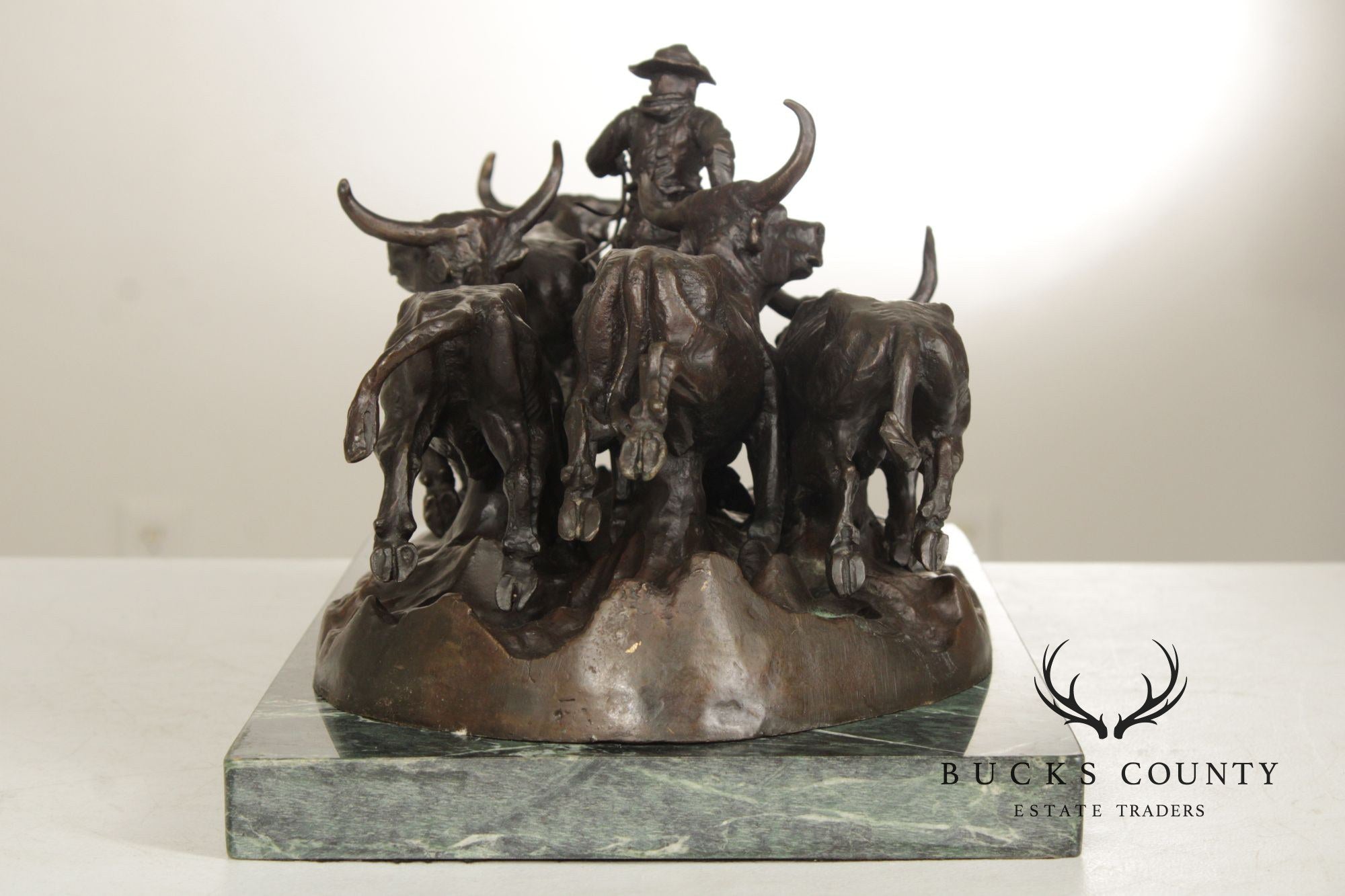 Frederic Remington Bronze Statue, 'Stampede'