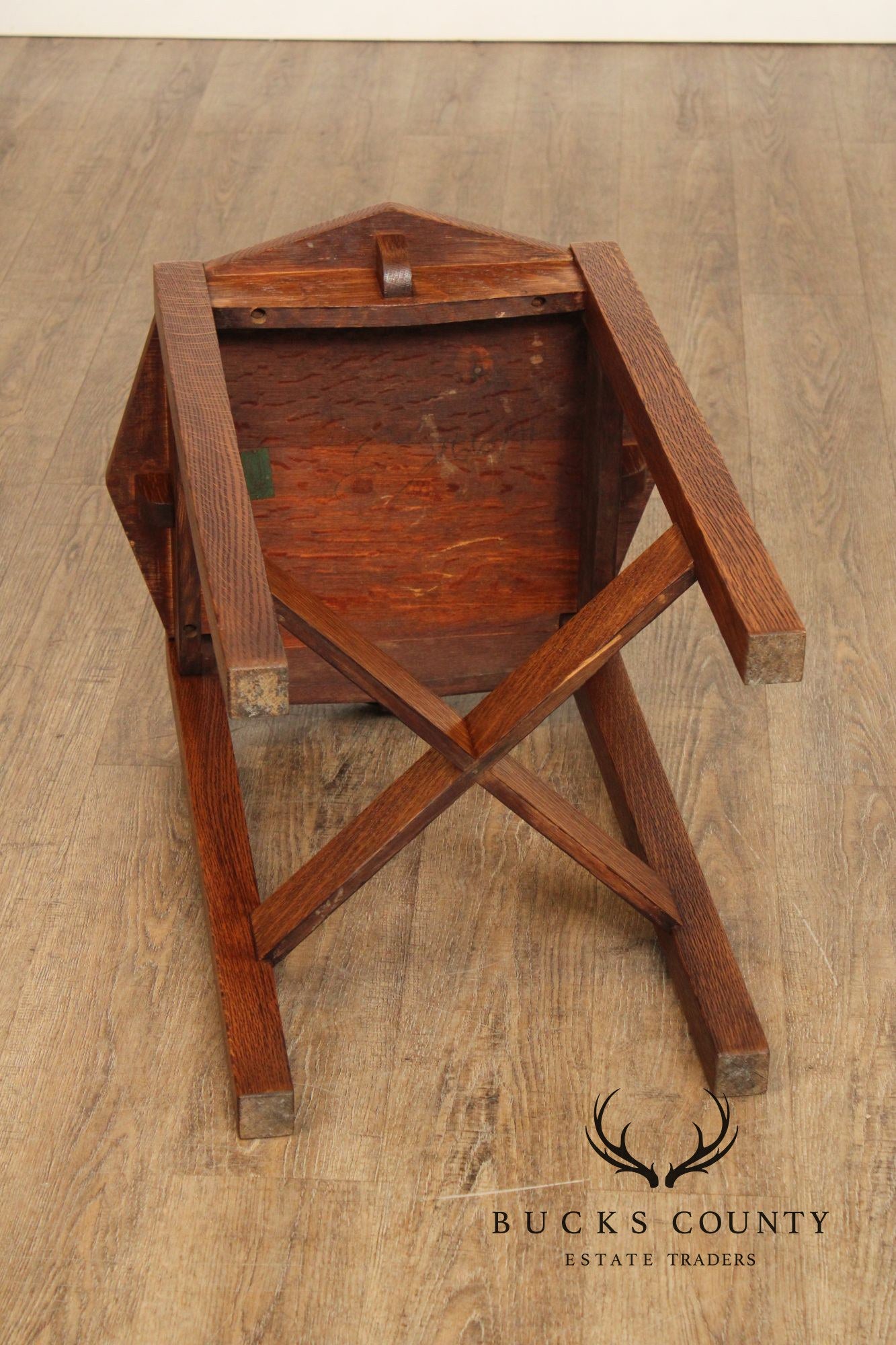 Stickley Brothers Antique Mission Oak Lamp Table