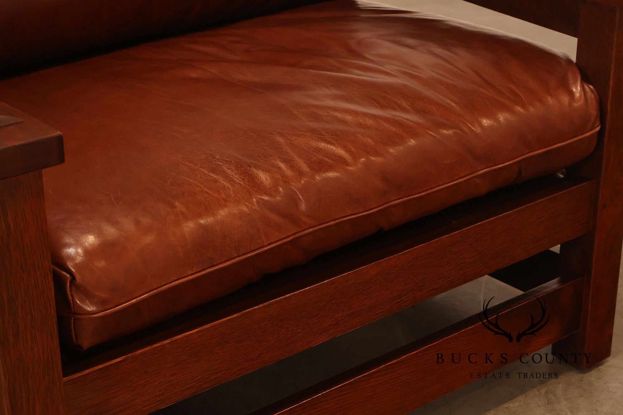 Stickley Mission Collection 25th Anniversary Limited Edition Dalai Lama Eastwood Chair & Ottoman No. 45/100