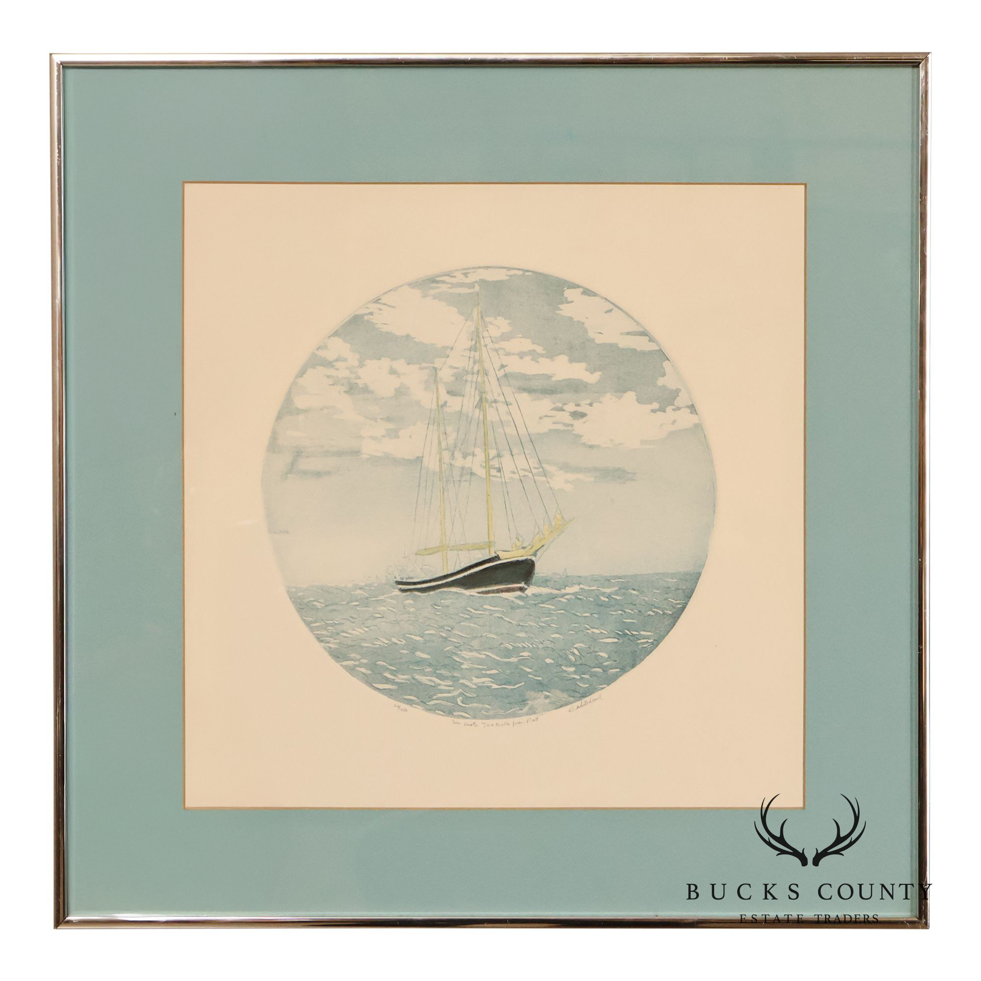 D. Whitehead Numbered Print, 'Six Knots Two Bells From Port'