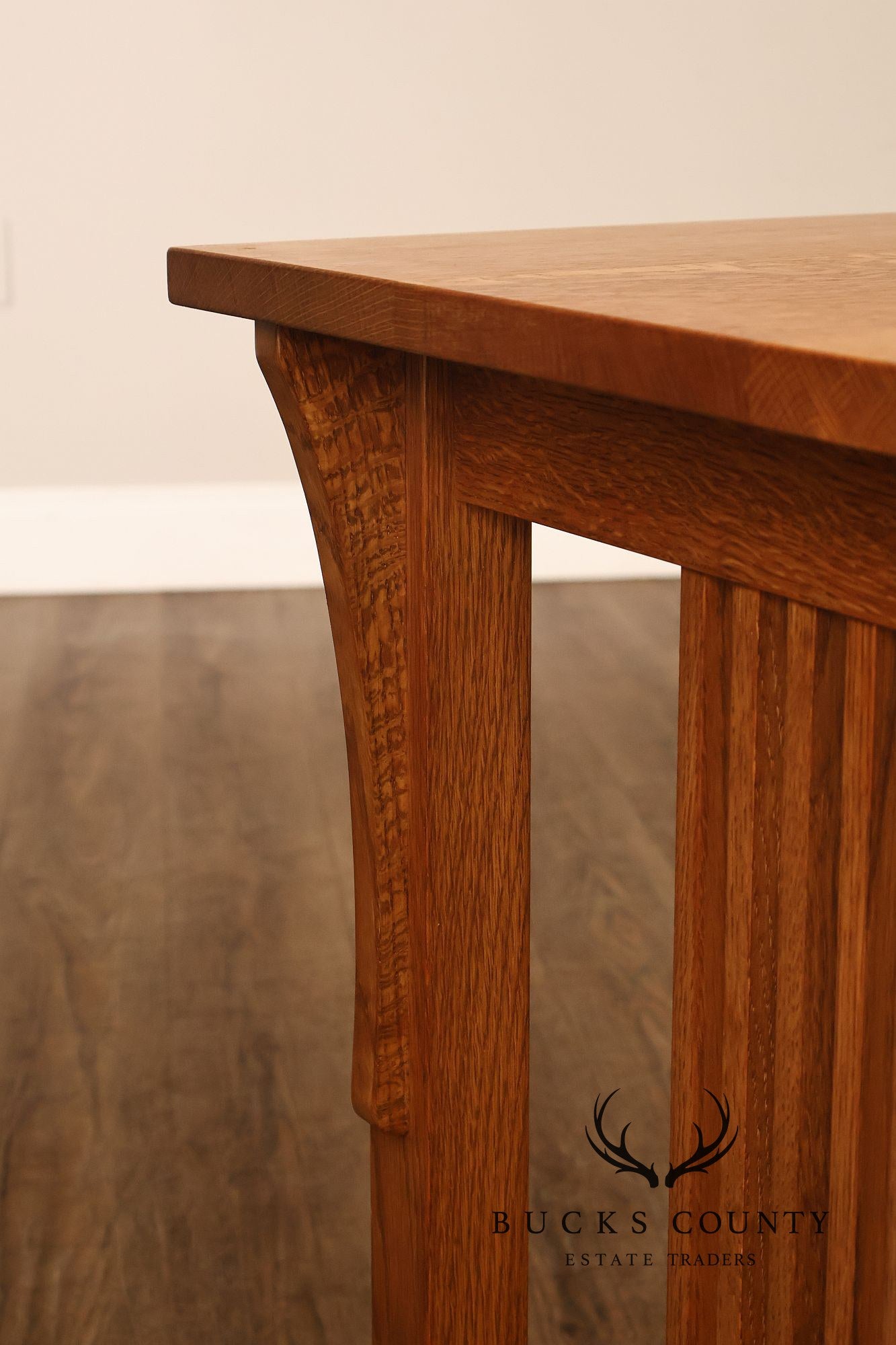 Stickley Mission Collection Oak Spindle Lamp Table