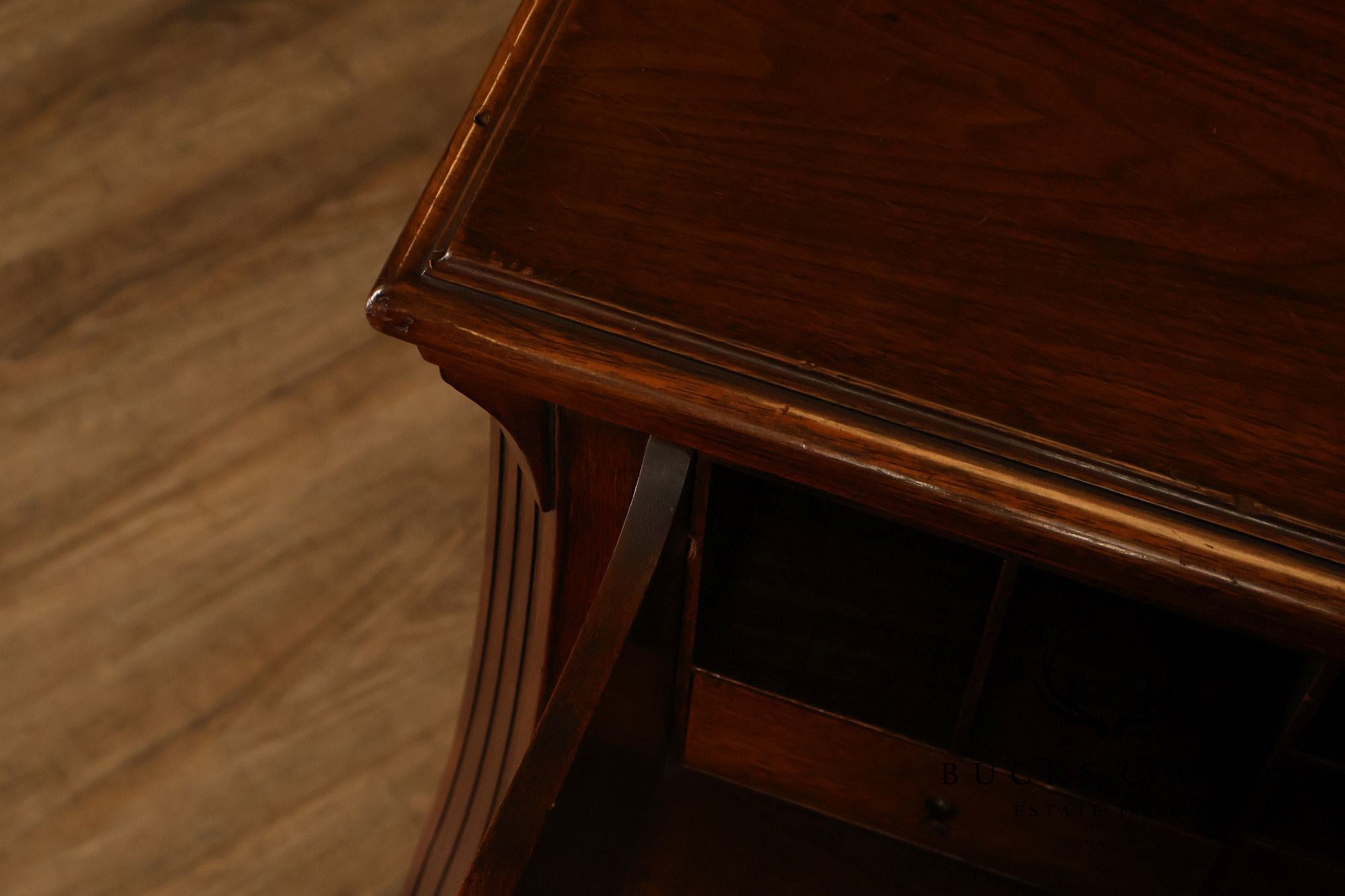 Federal Style Mahogany Secretary Bookcase With Drop Front Desk