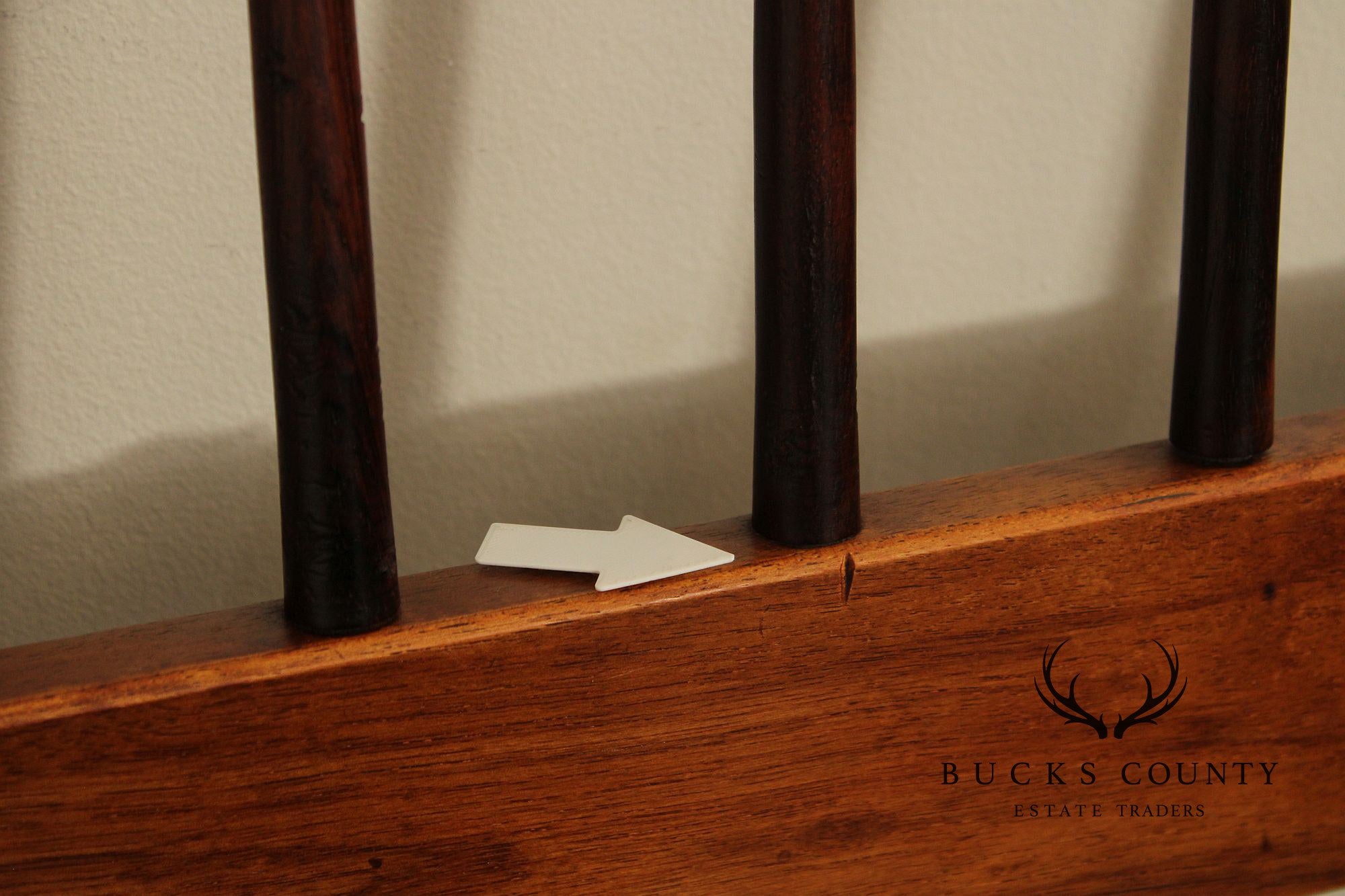 Thomasville Mid Century Modern Black Walnut Full Size Headboard