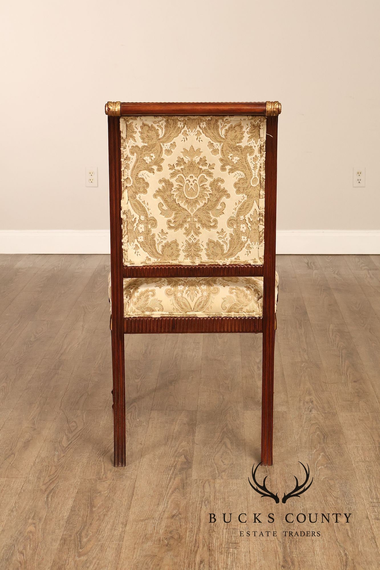 Sigla Furniture Louis XVI Style Set Of Eight Upholstered Dining Chairs