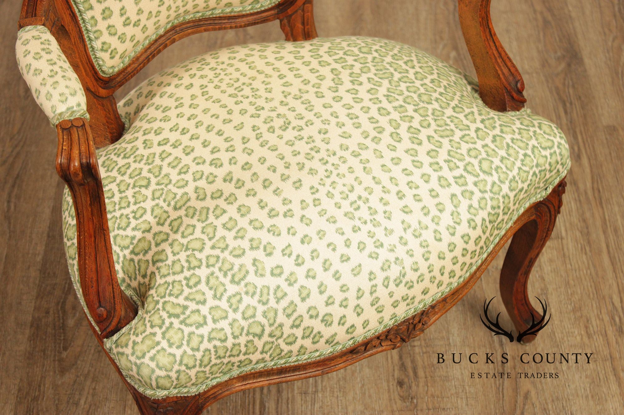 French Louis XV Style Pair of Fauteuil Armchairs