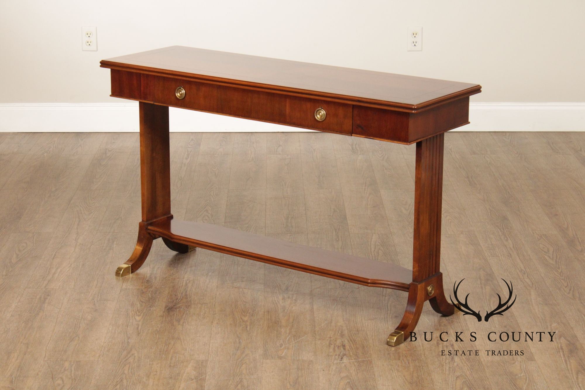 Lane Regency Style Mahogany Console Table