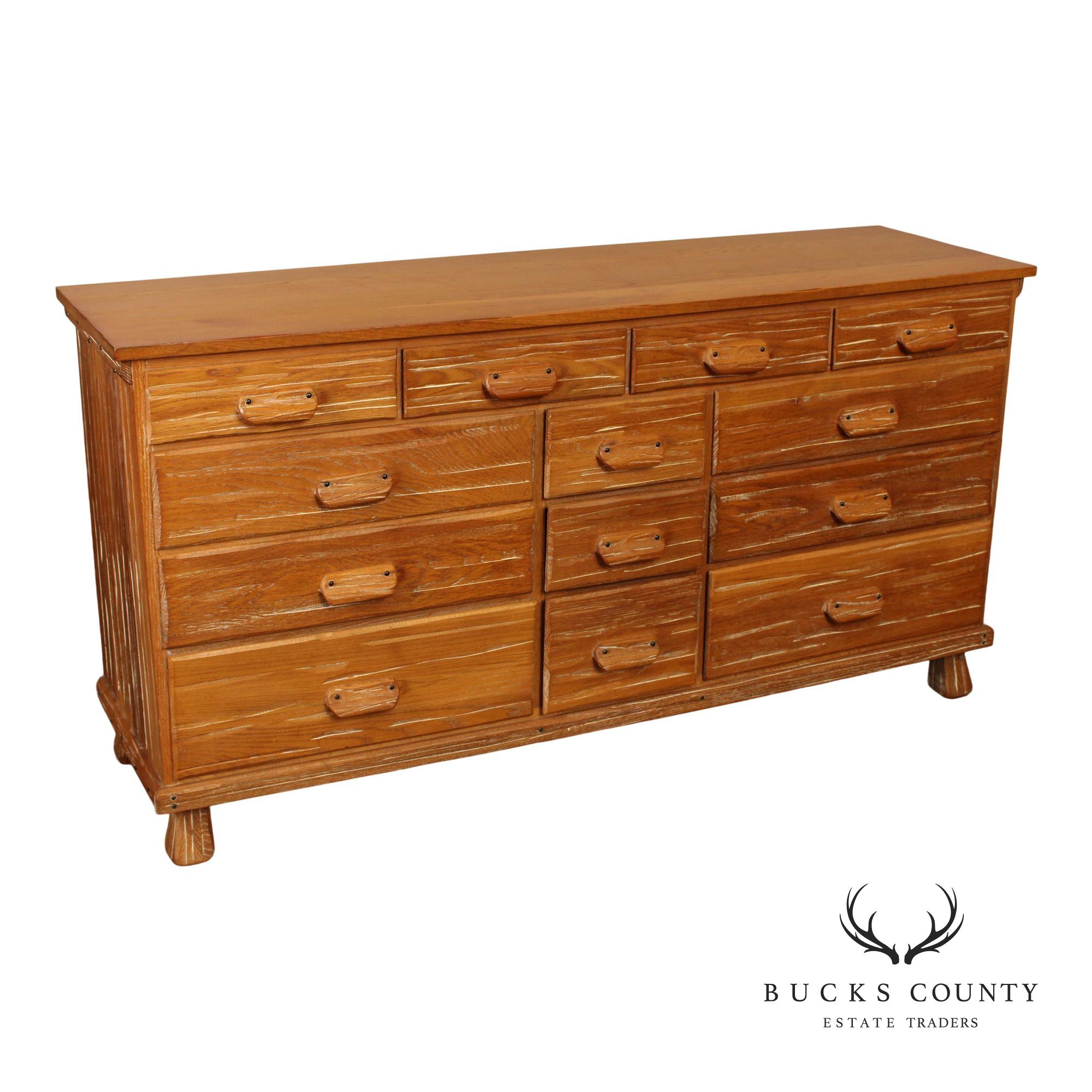 Brandt Ranch Oak Vintage Triple Dresser