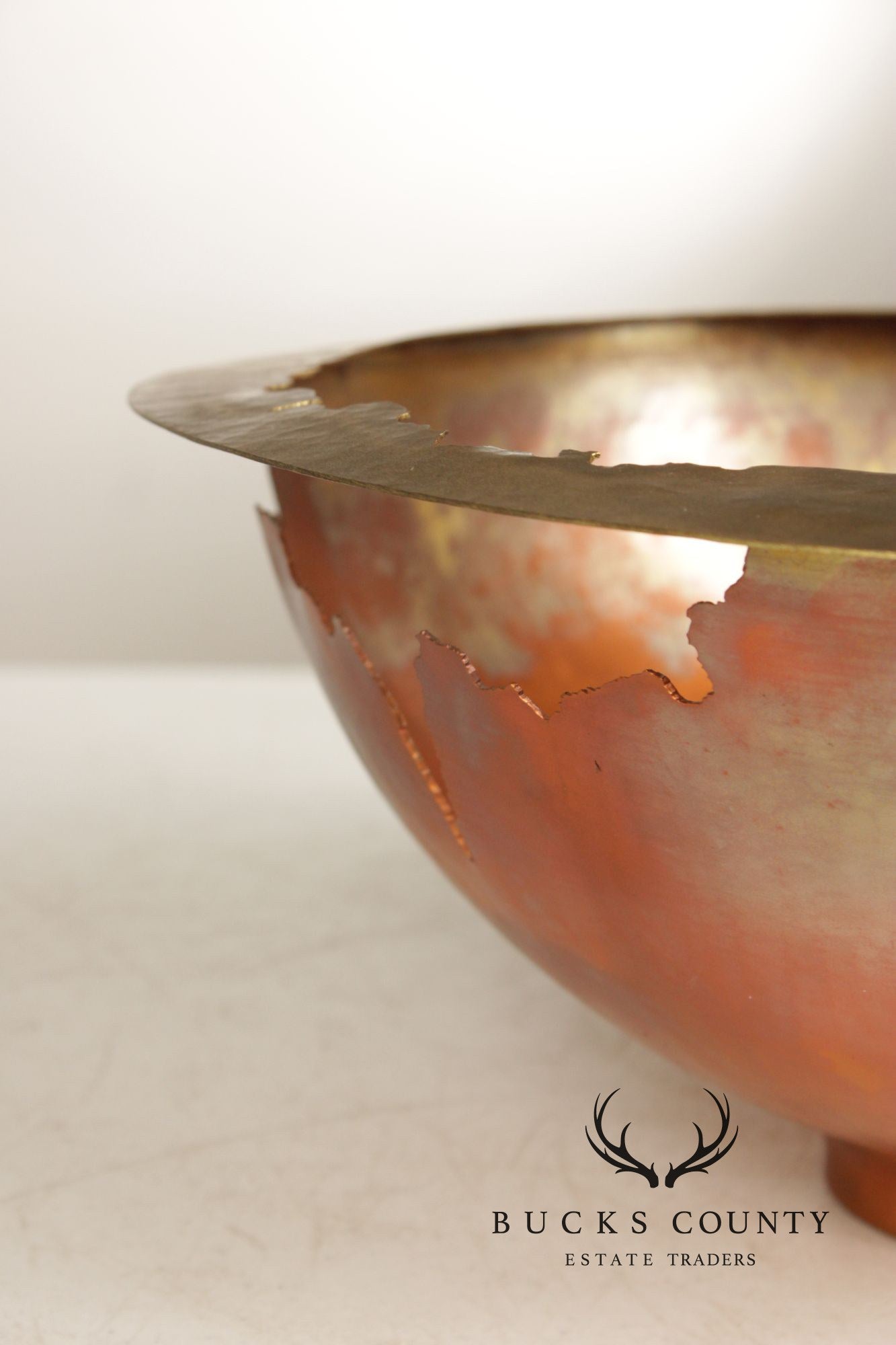 Thomas Roy Markusen Studio Copper And Brass Decorative Bowl