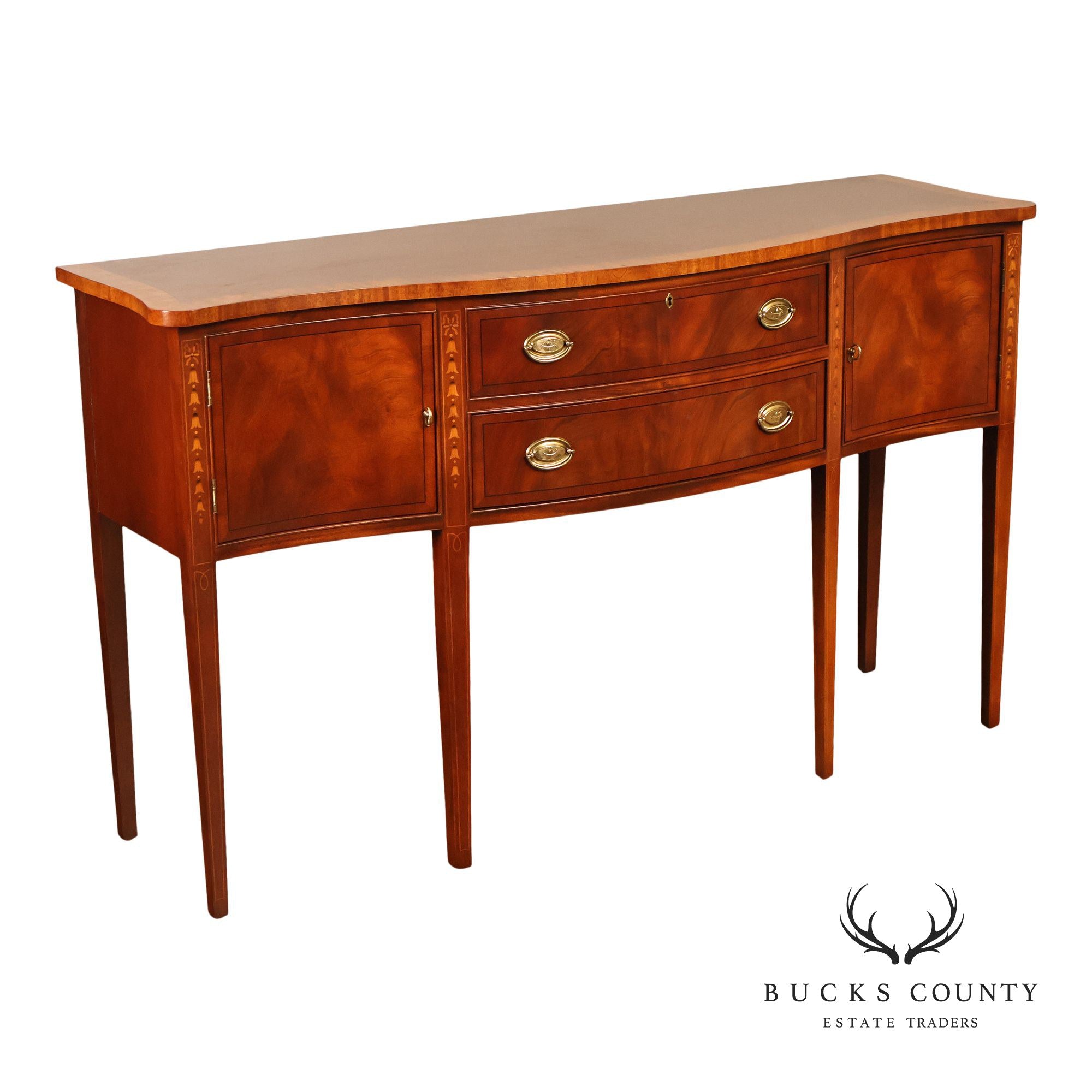 Ethan Allen Hepplewhite Style Mahogany Sideboard