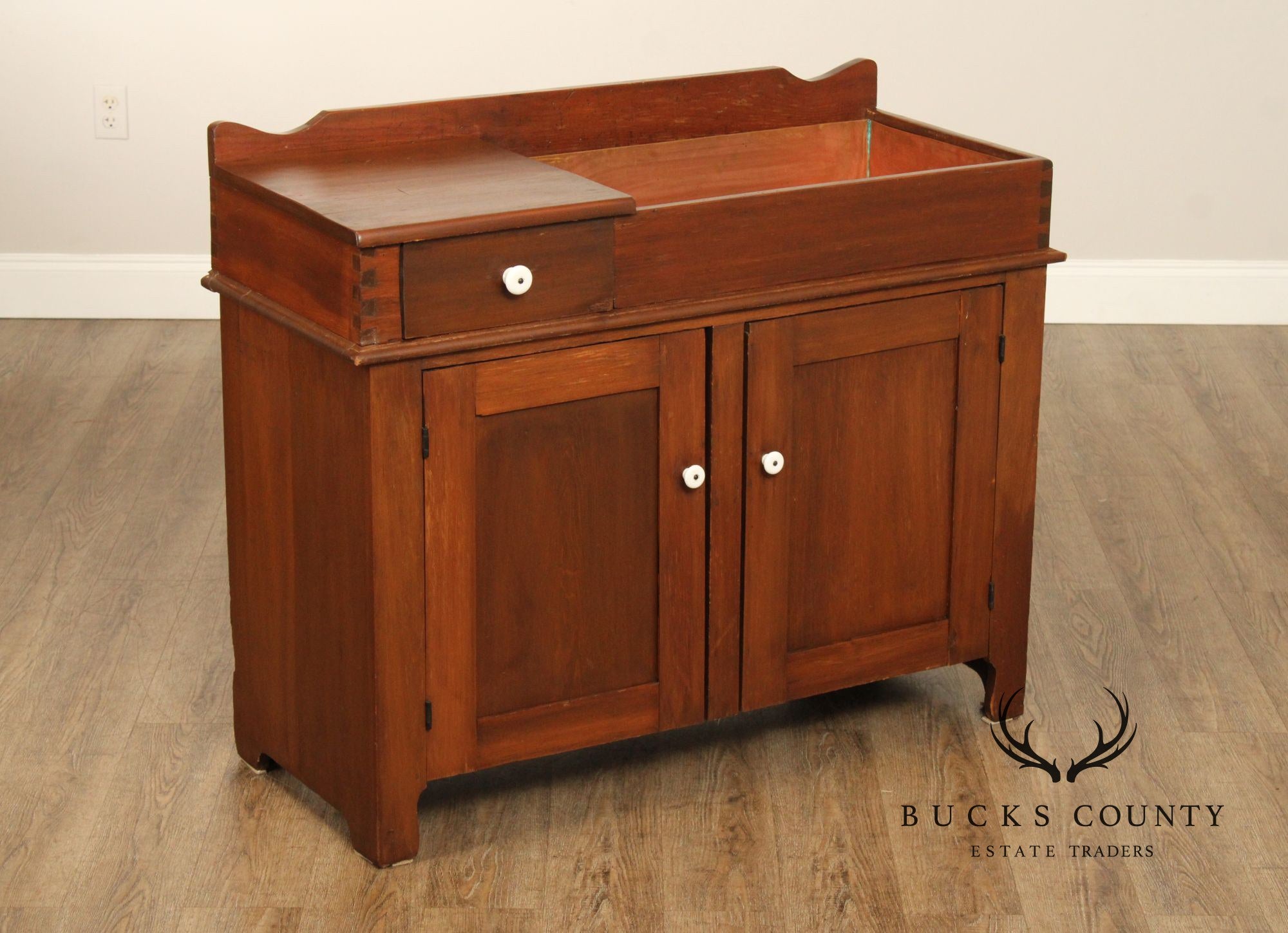 Antique Farmhouse Dry Sink Cabinet