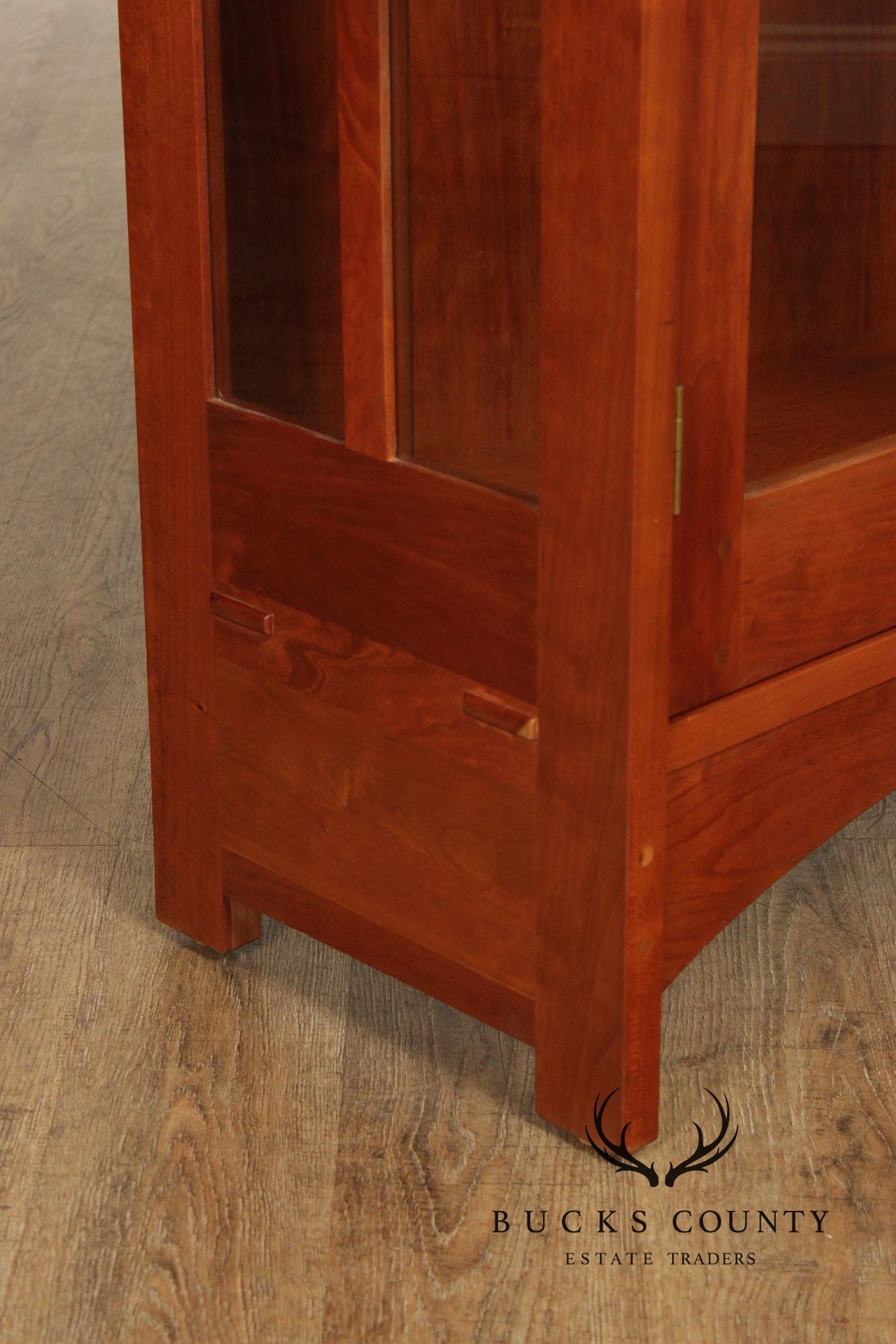 Stickley Mission Collection Cherry Lighted Display Cabinet