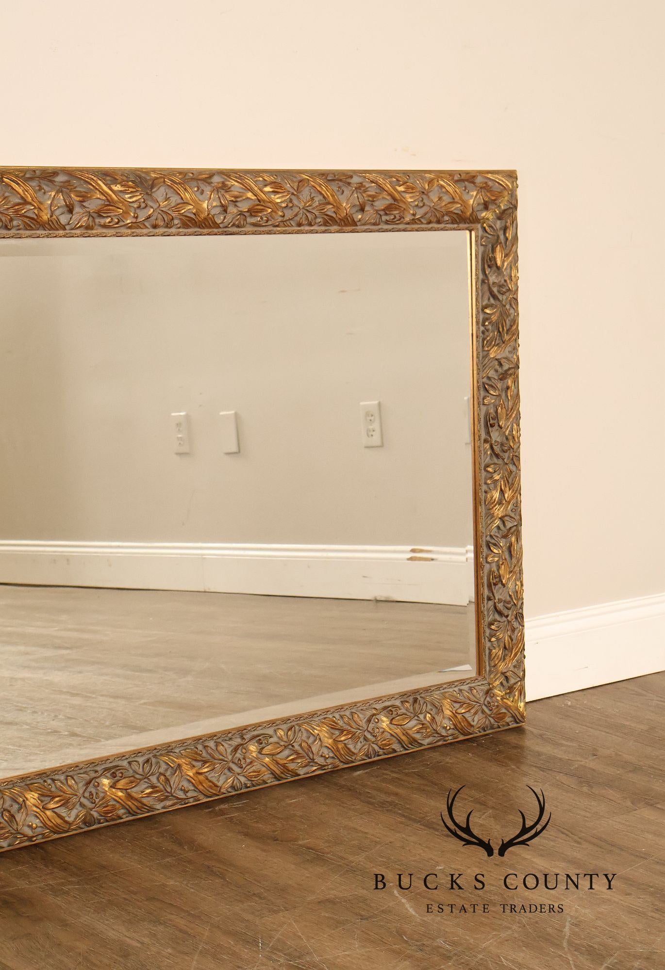 LaBarge Italian Giltwood Carved Wall Mirror
