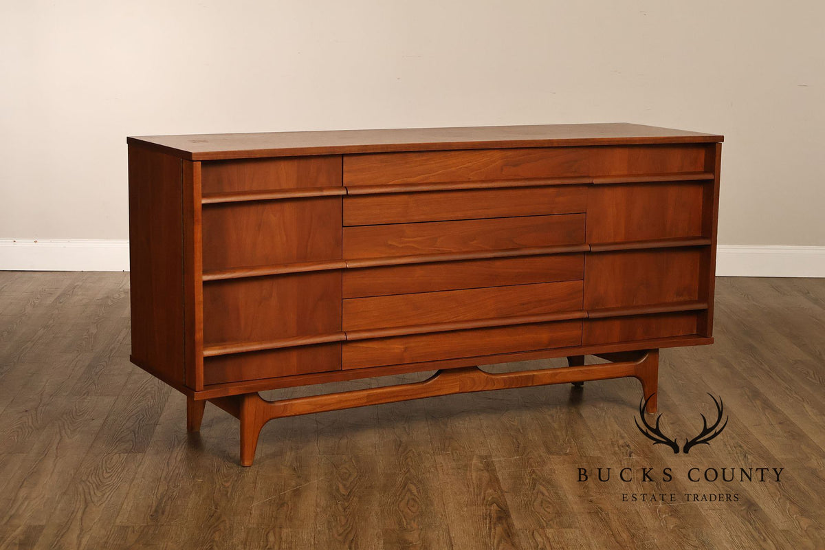 Young Manufacturing Mid Century Modern Walnut Sideboard