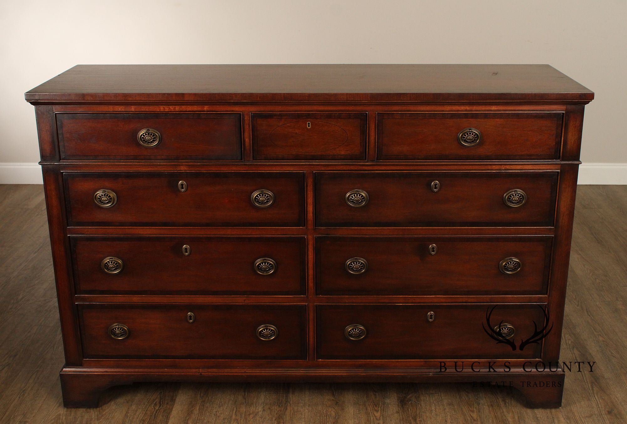 Henredon Georgian Style Mahogany Double Chest