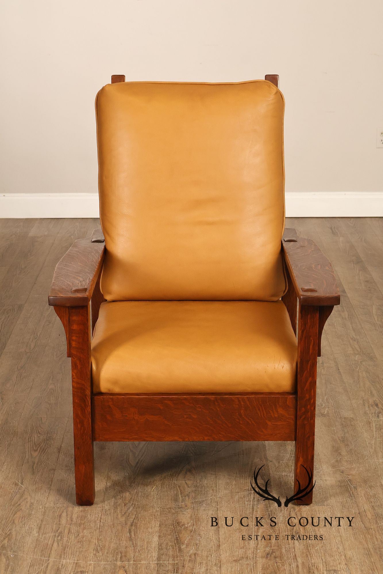 Gustav Stickley Antique Mission Oak Morris Chair Model 346