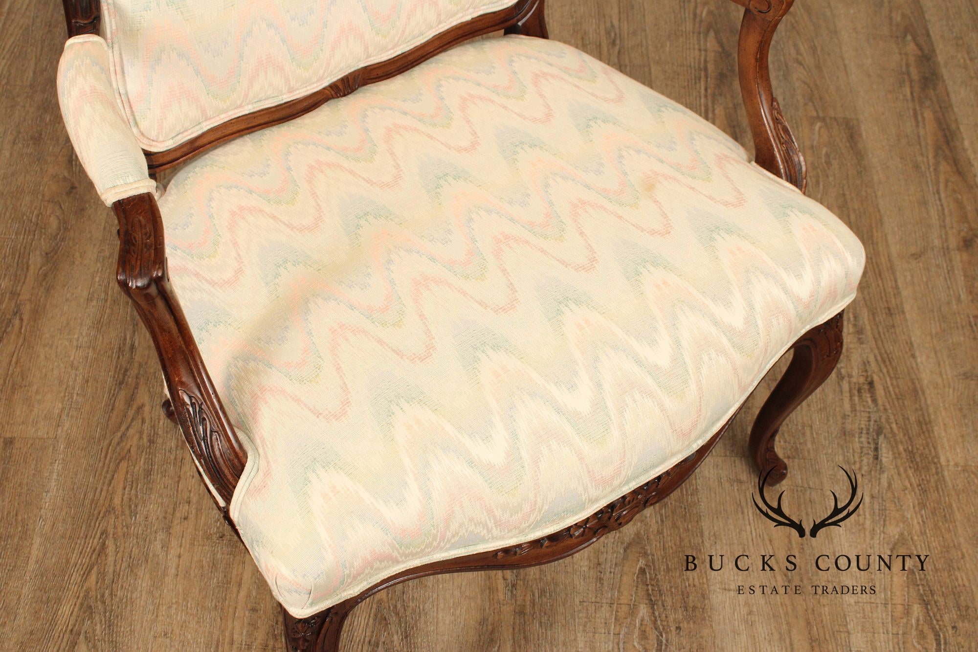 French Louis XV Style Fauteuil Armchair