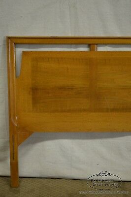 Mid Century Modern Light Walnut Danish Style Full Size Headboard