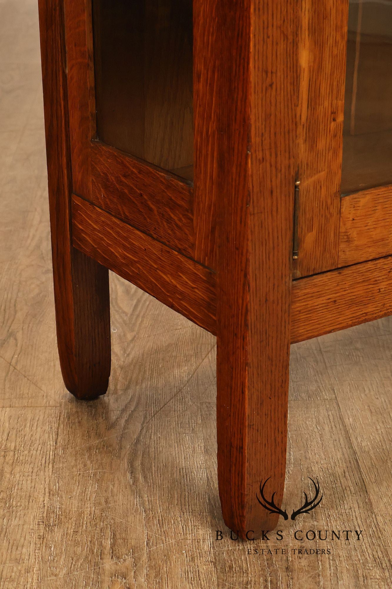 Stickley Brothers Antique Mission Oak Display China Cabinet