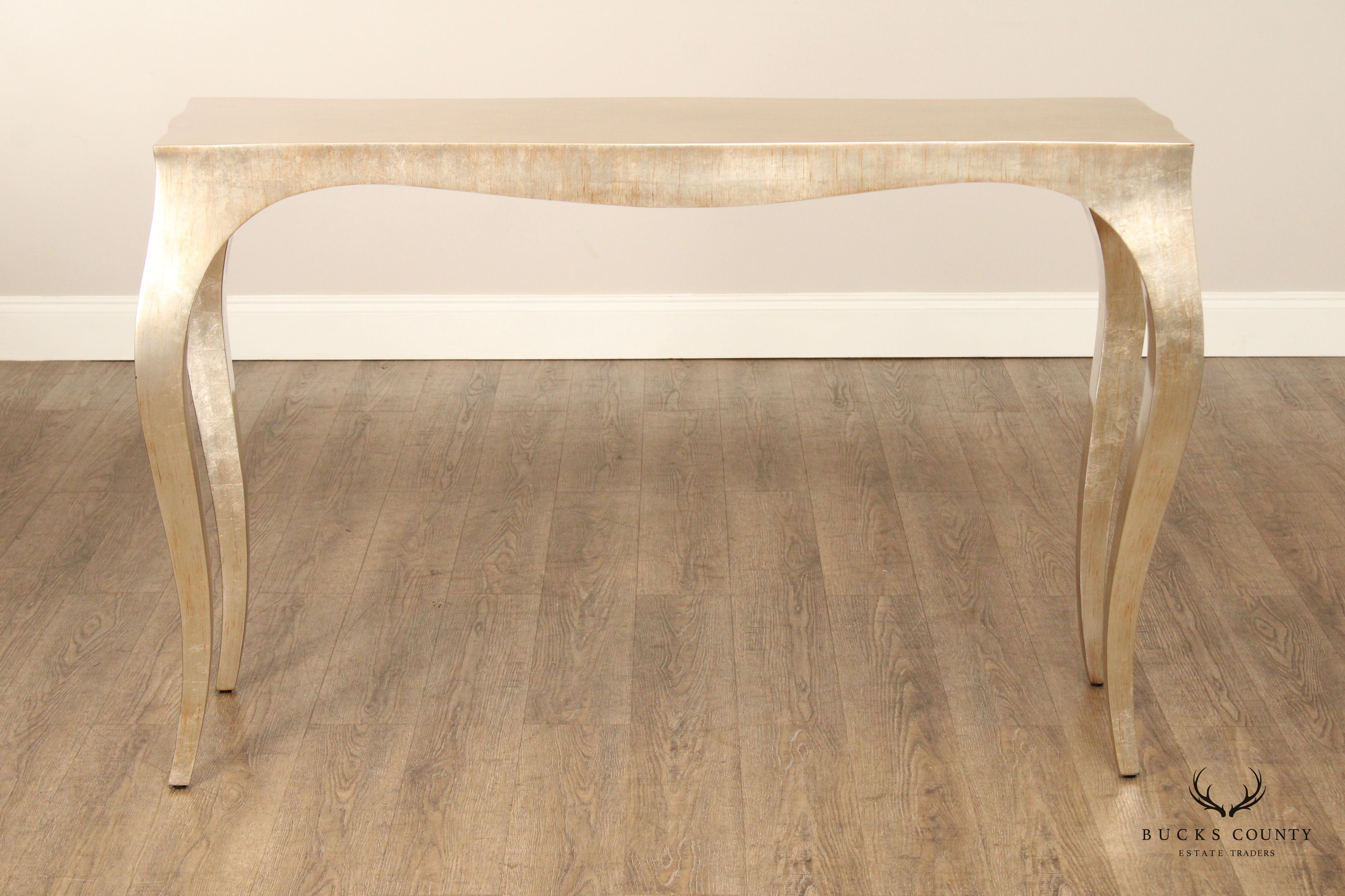 Alden Parkes 'Chantal' Gold Finished Console Table