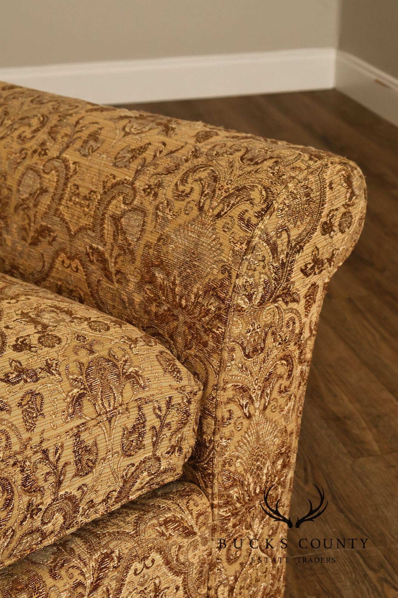 Stickley Fine Upholstery Traditional Three Cushion Sofa