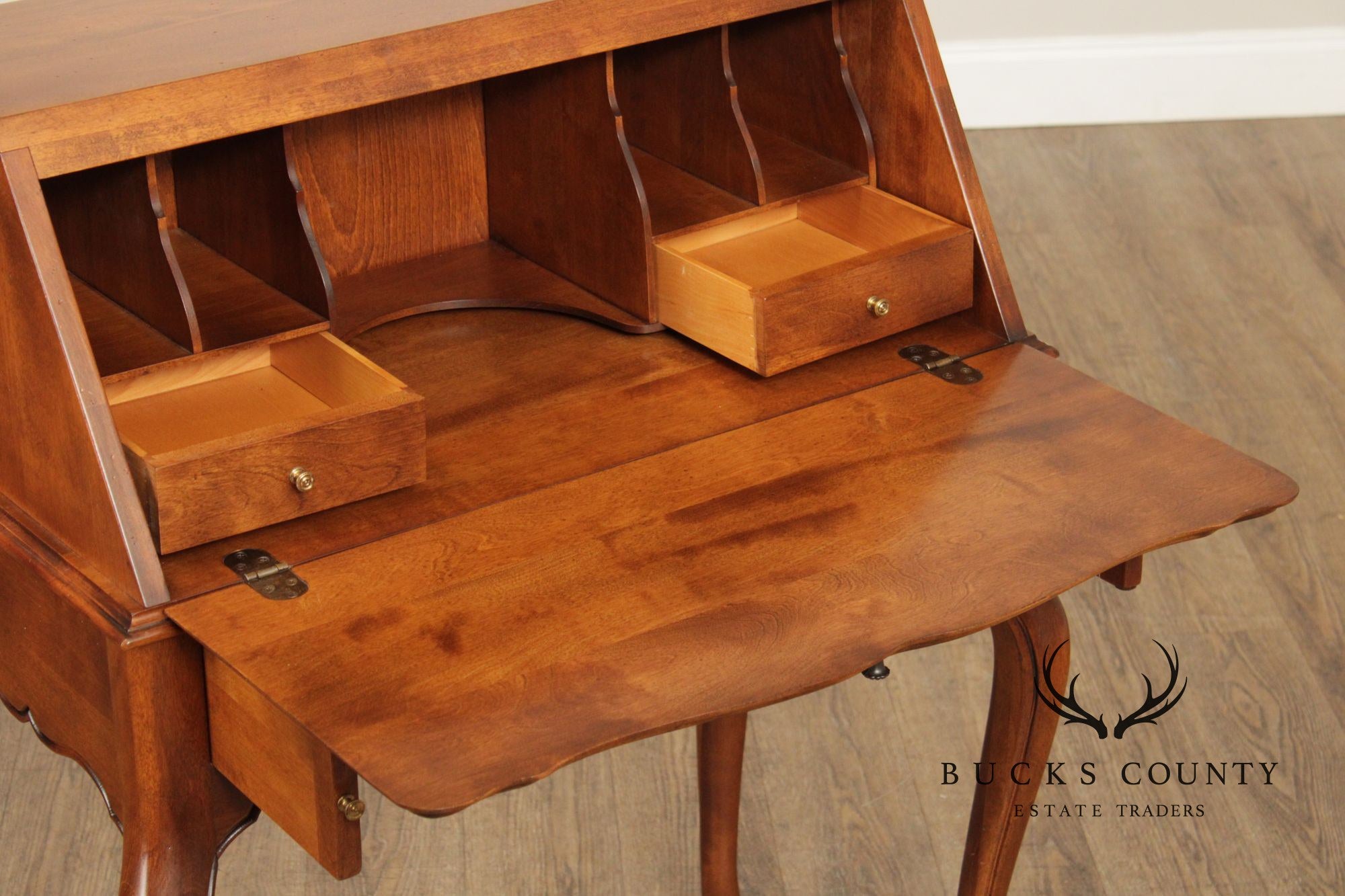 Ethan Allen 'Country French' Slant Front Maple Writing Desk