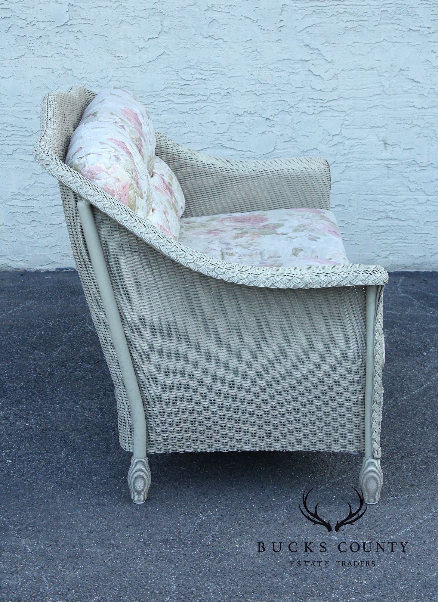 Lloyd Loom Outdoor Wicker Loveseat