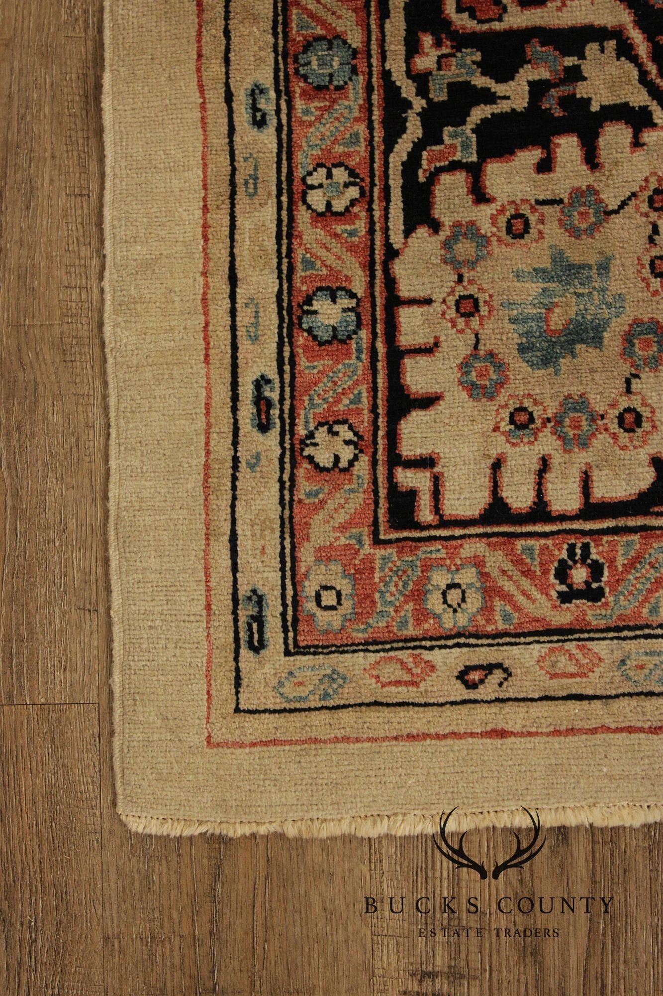 Peshawar Farahan Design Hand-Knotted Wool Area Rug – 6’ x 10’