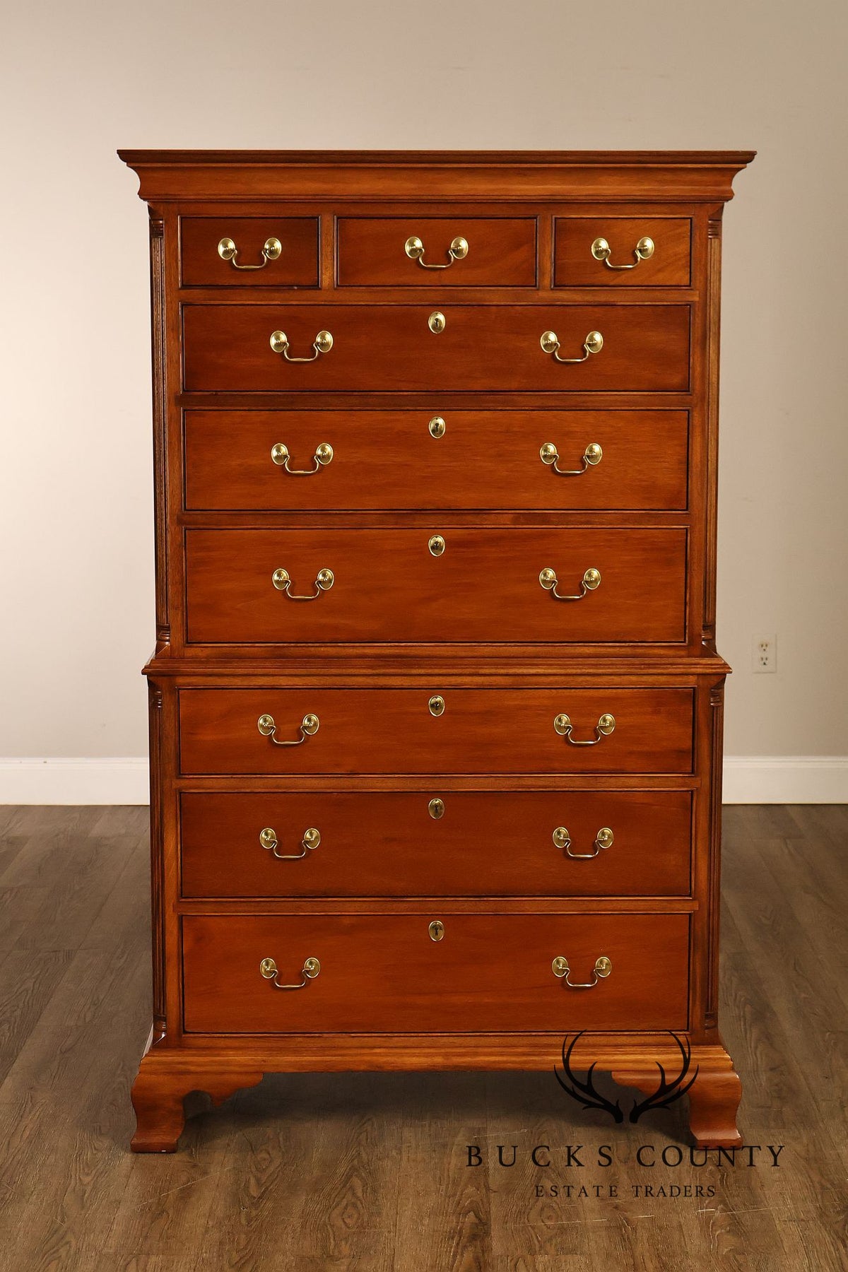 Stickley Chippendale Style Cherry High Chest
