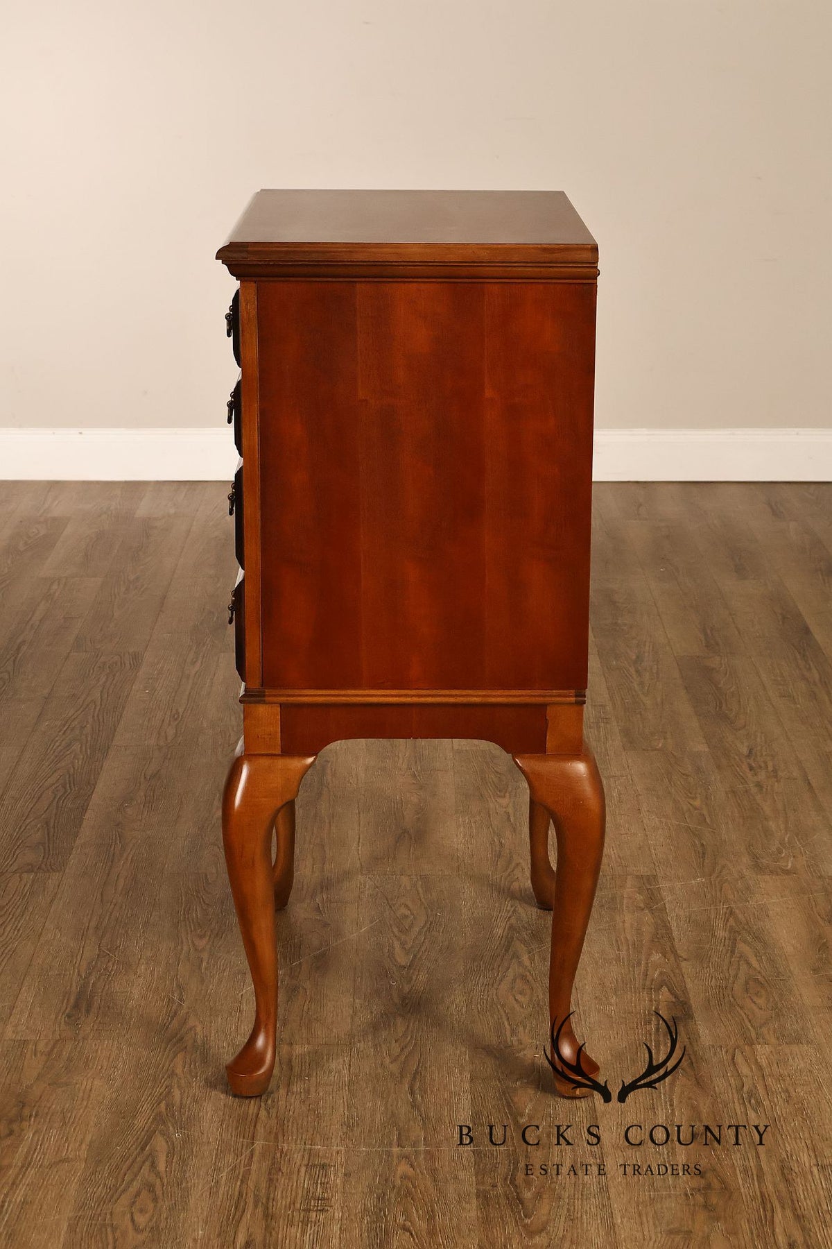 American Drew Solid Cherry Queen Anne Style Silverware Chest