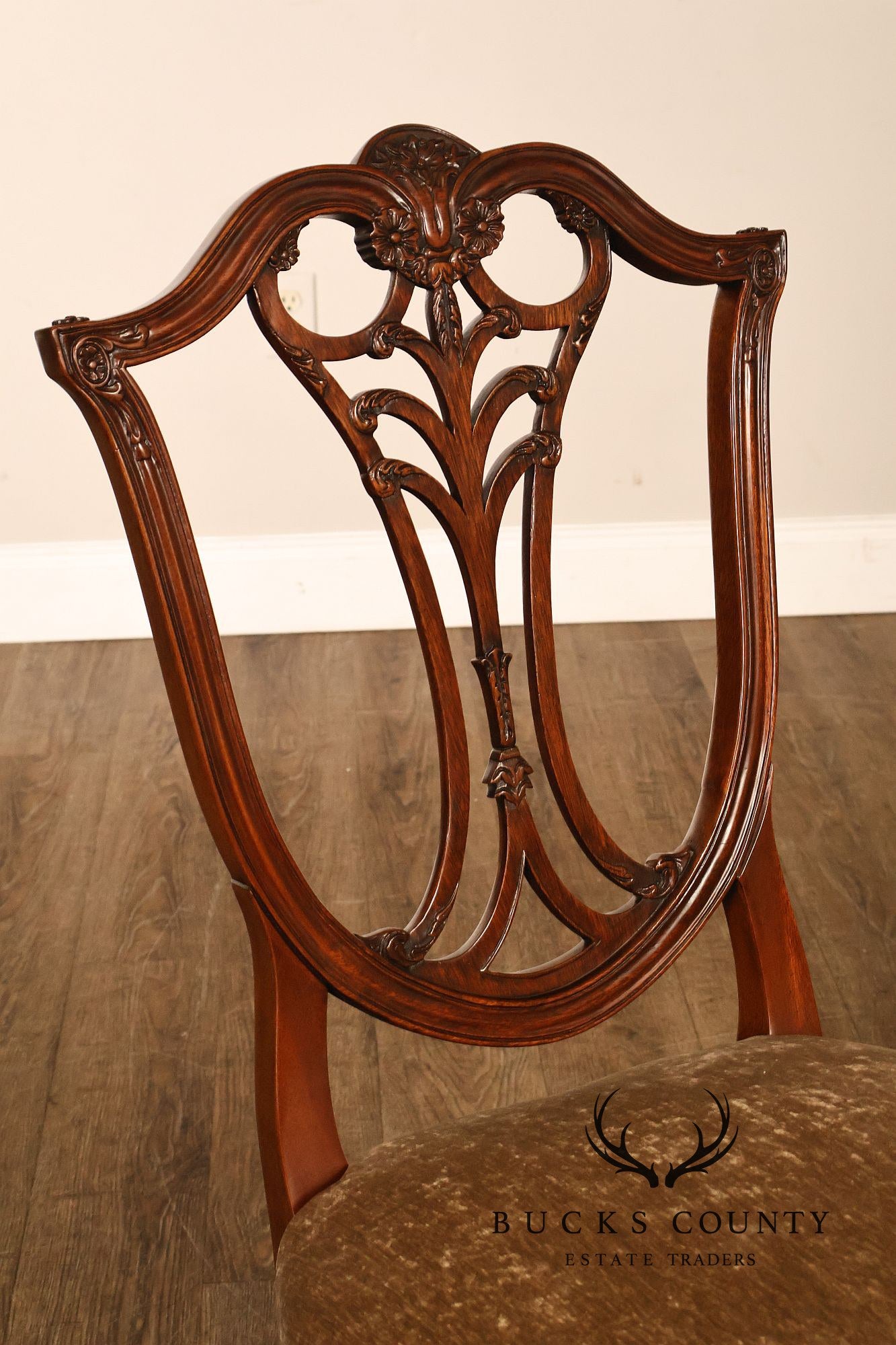 Karges Federal Style Set of Eight Mahogany Dining Chairs