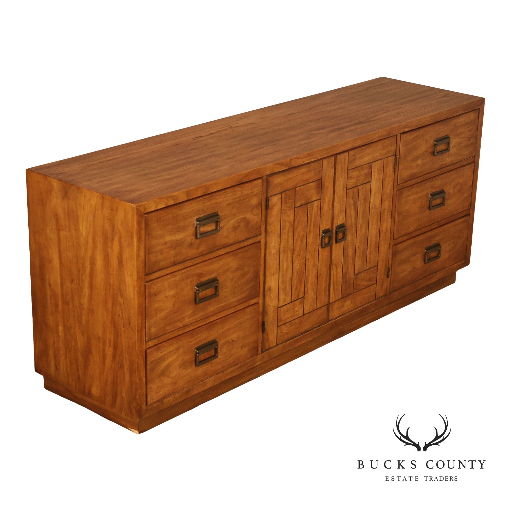 Drexel 'Woodbriar' Campaign Style Chest of Drawers