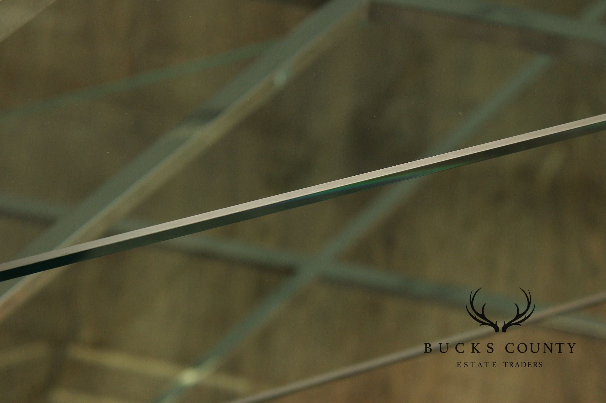 Mid Century Modern Style Chrome & Glass Cart