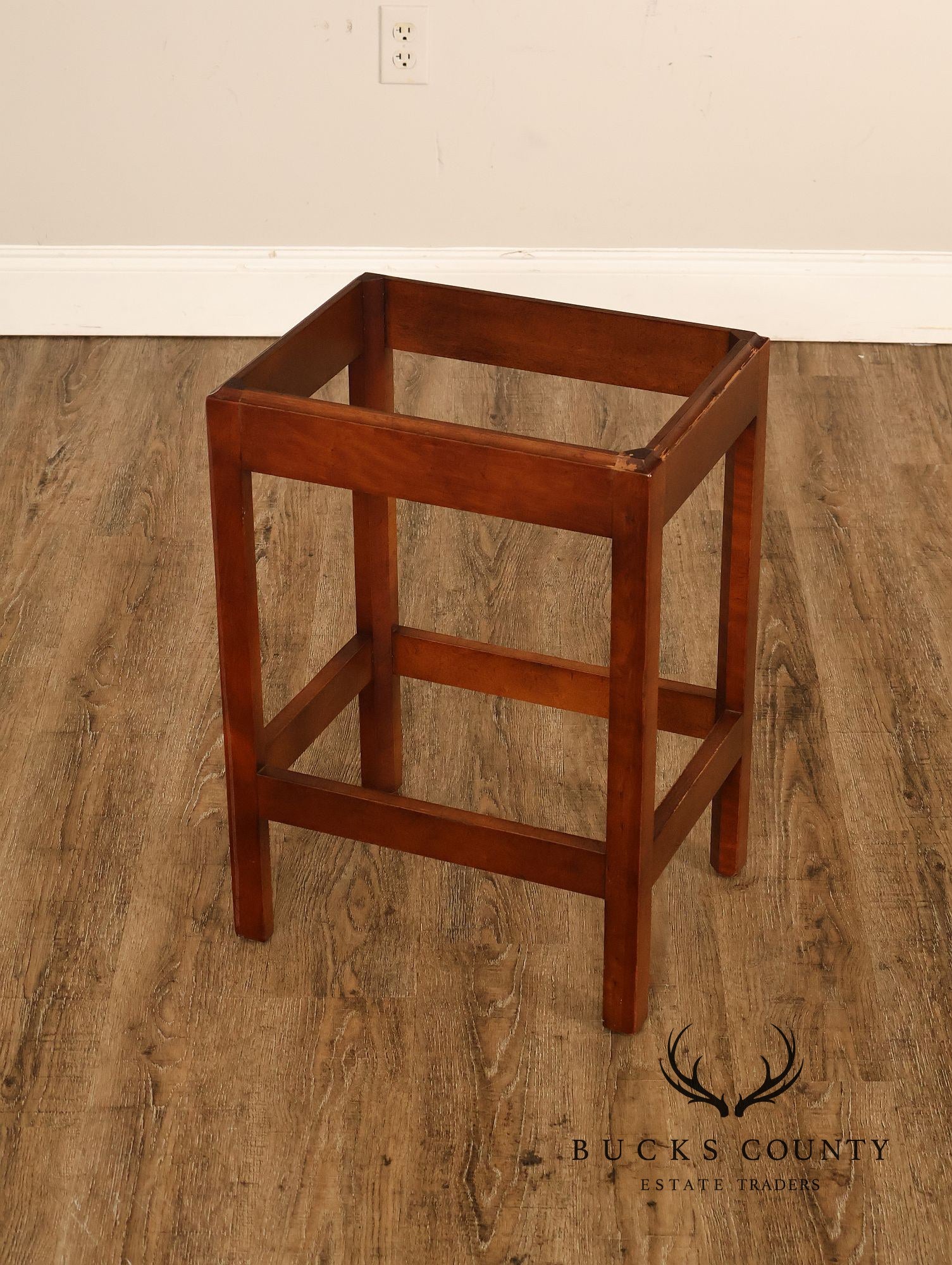 Chippendale Style Cherry Butler Tray Side Table