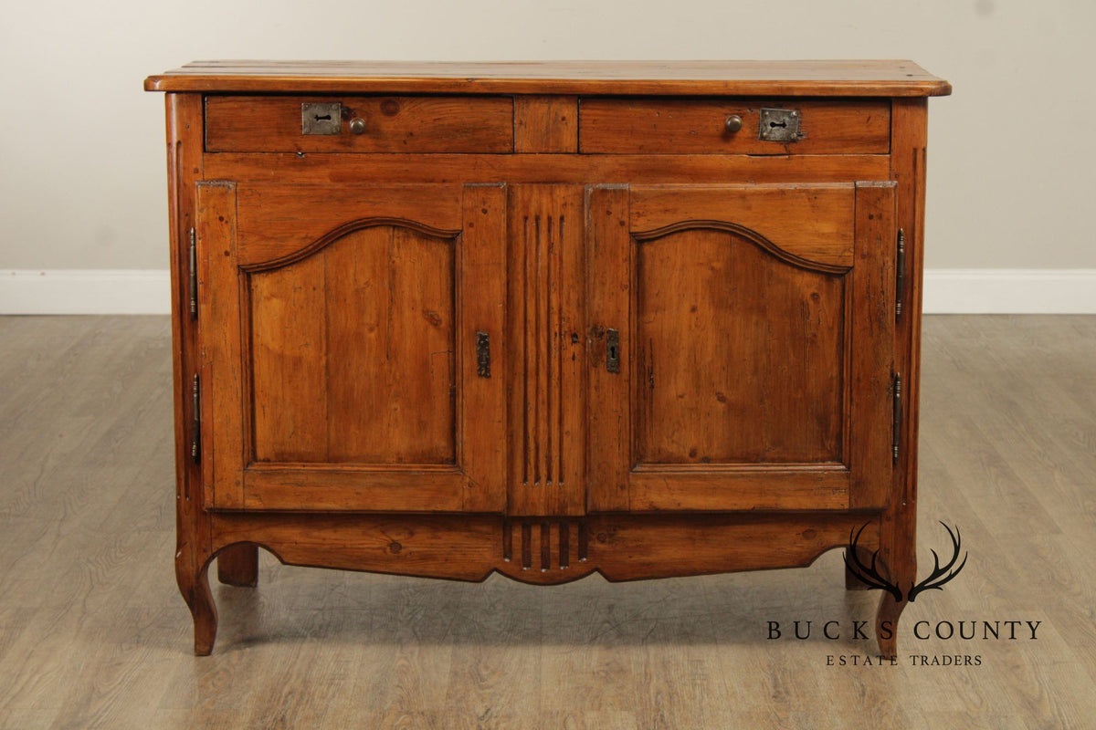 Antique Country French Pine Two Door Sideboard