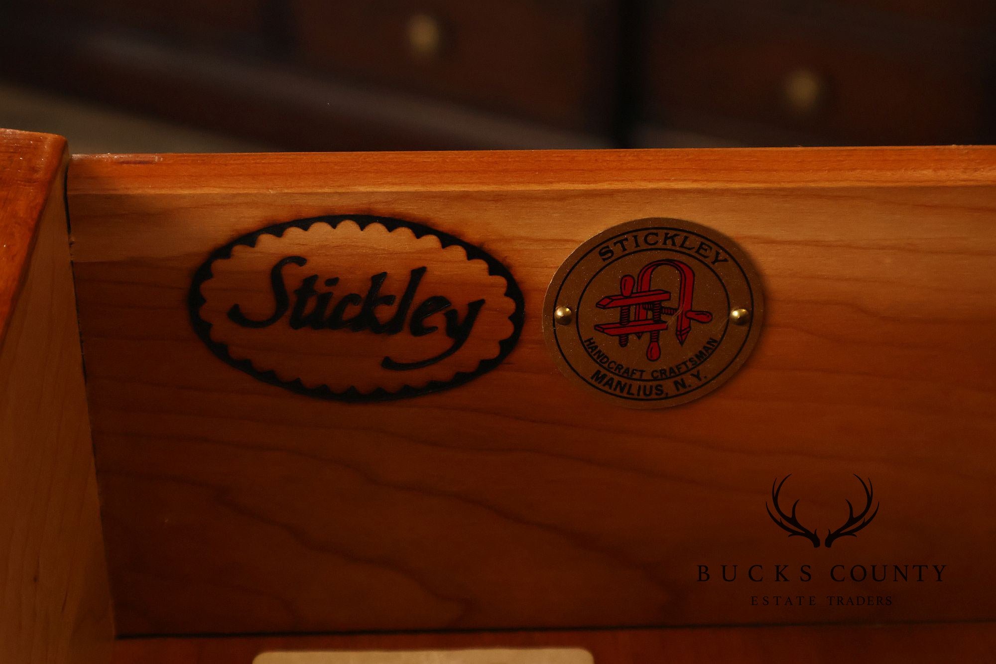 Stickley Mission Collection Harvey Ellis Cherry and Maple Tall Chest