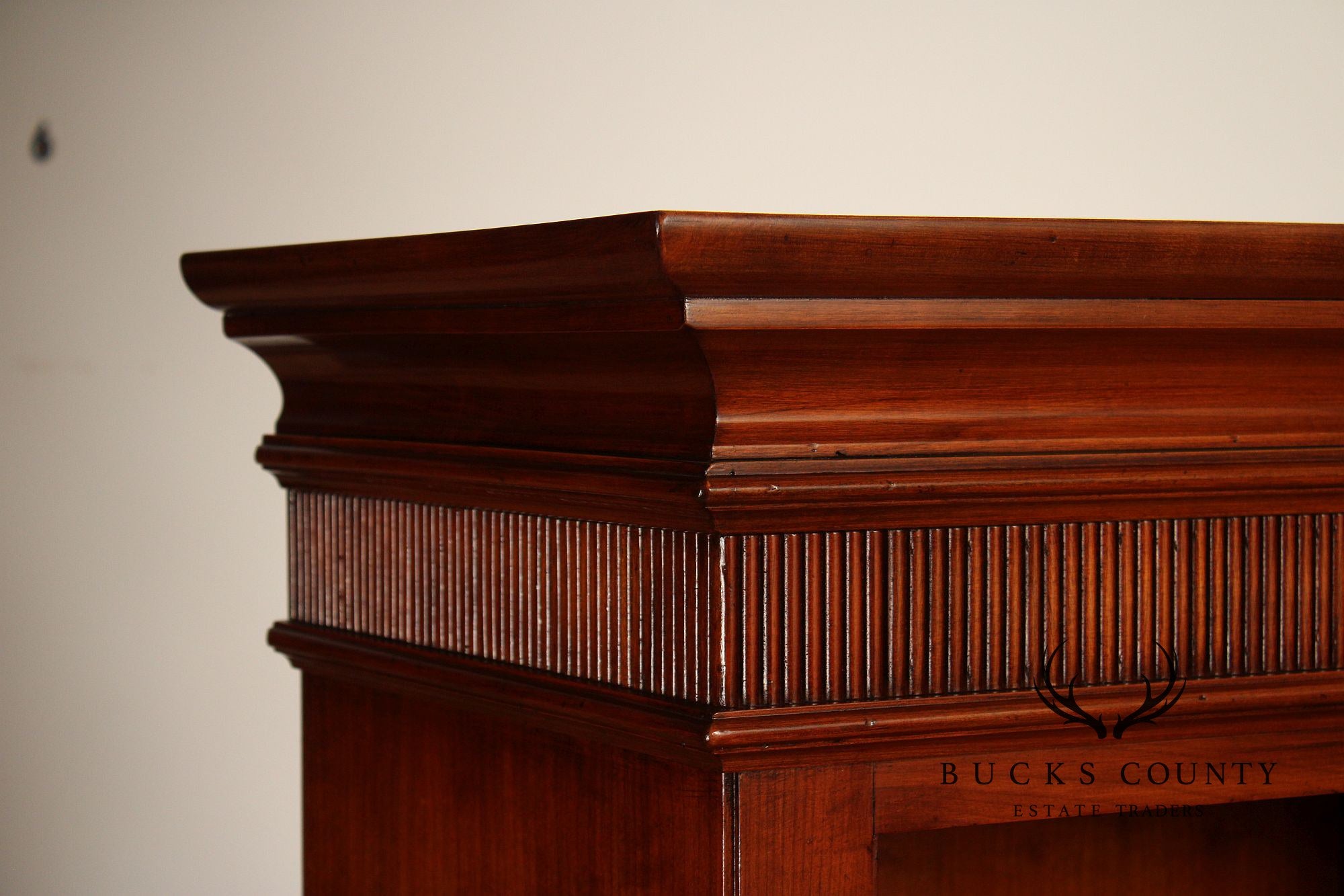 Italian Fiorini Two-Part Bookcase Library Cabinet