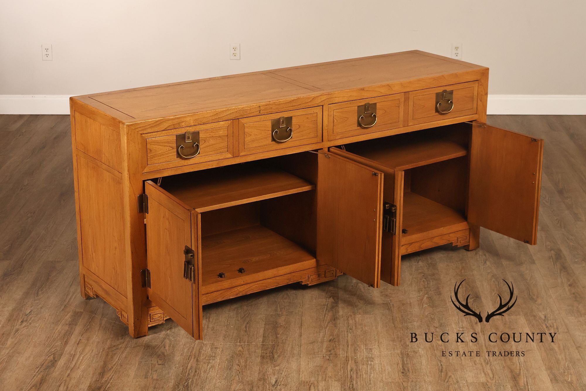Baker Asian Style Hardwood Buffet Sideboard
