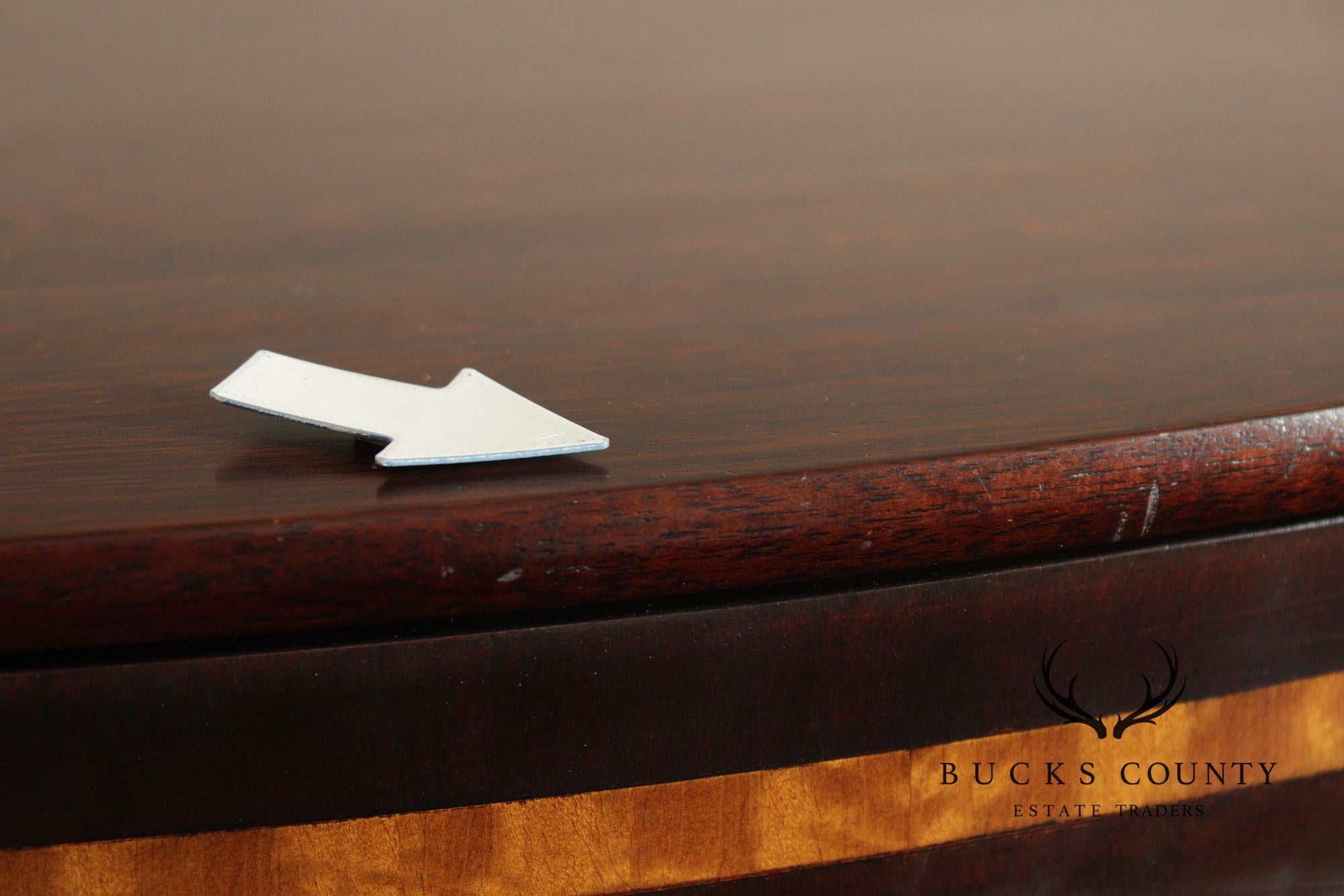 Federal Style Inlaid Mahogany Narrow Console Table
