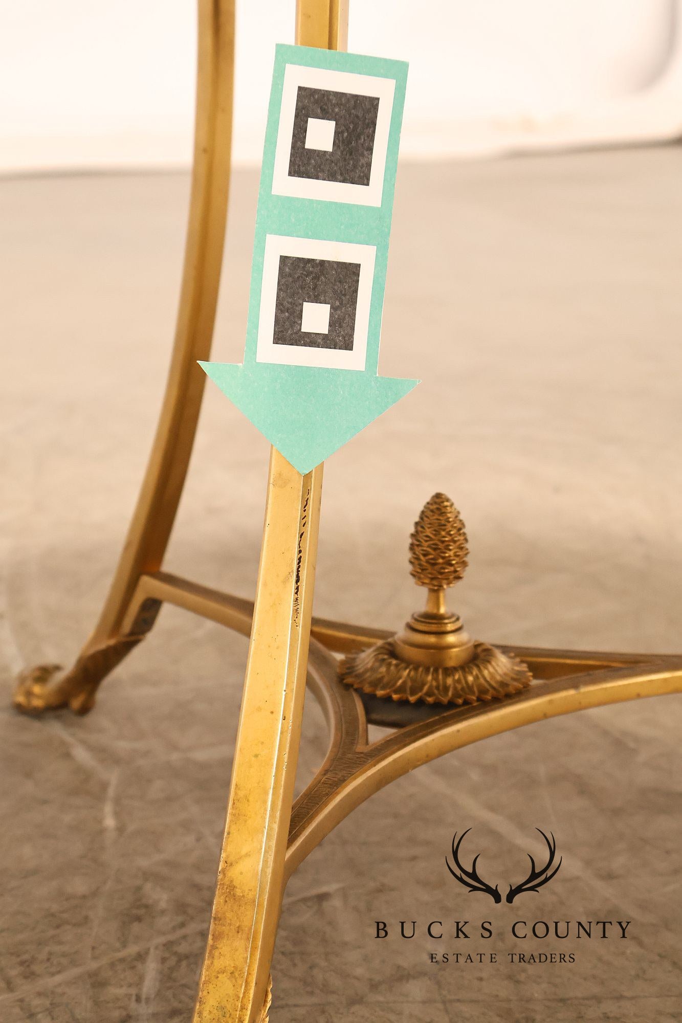 Neoclassical Style Pair of Marble Top Gueridon Side Tables