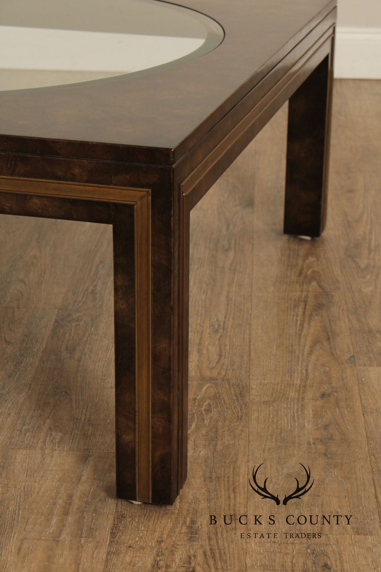 Mastercraft Burl Wood Square Coffee Table