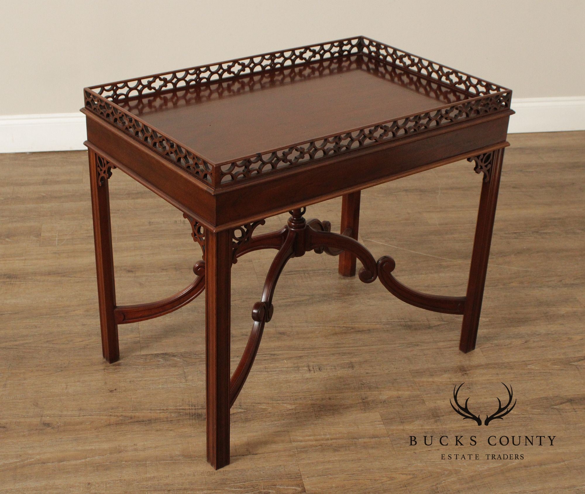 Sutton Century Reproductions Chippendale Style Mahogany Tea Table