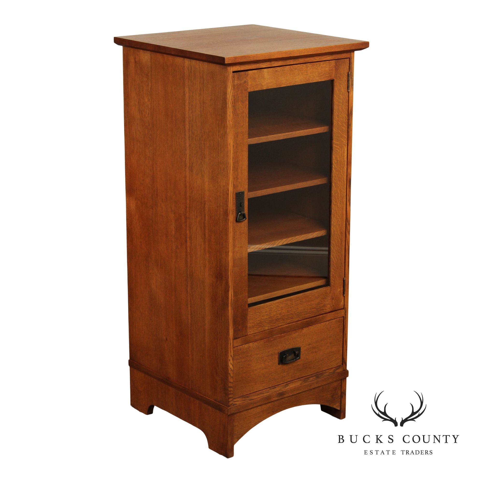 Stickley Mission Collection Oak Audio Cabinet