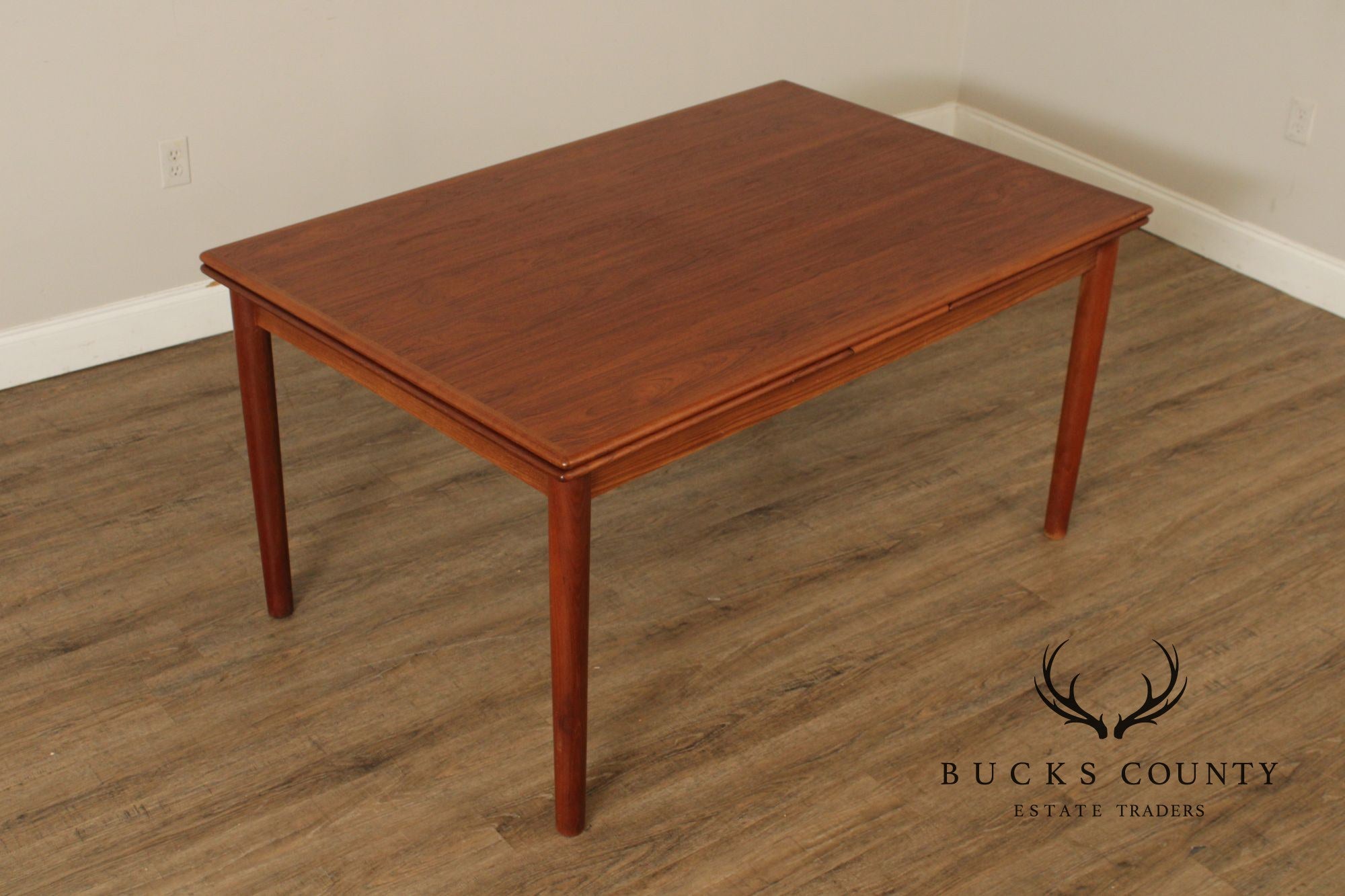 AM Mobler 1960s Danish Modern Teak Refectory Dining Table
