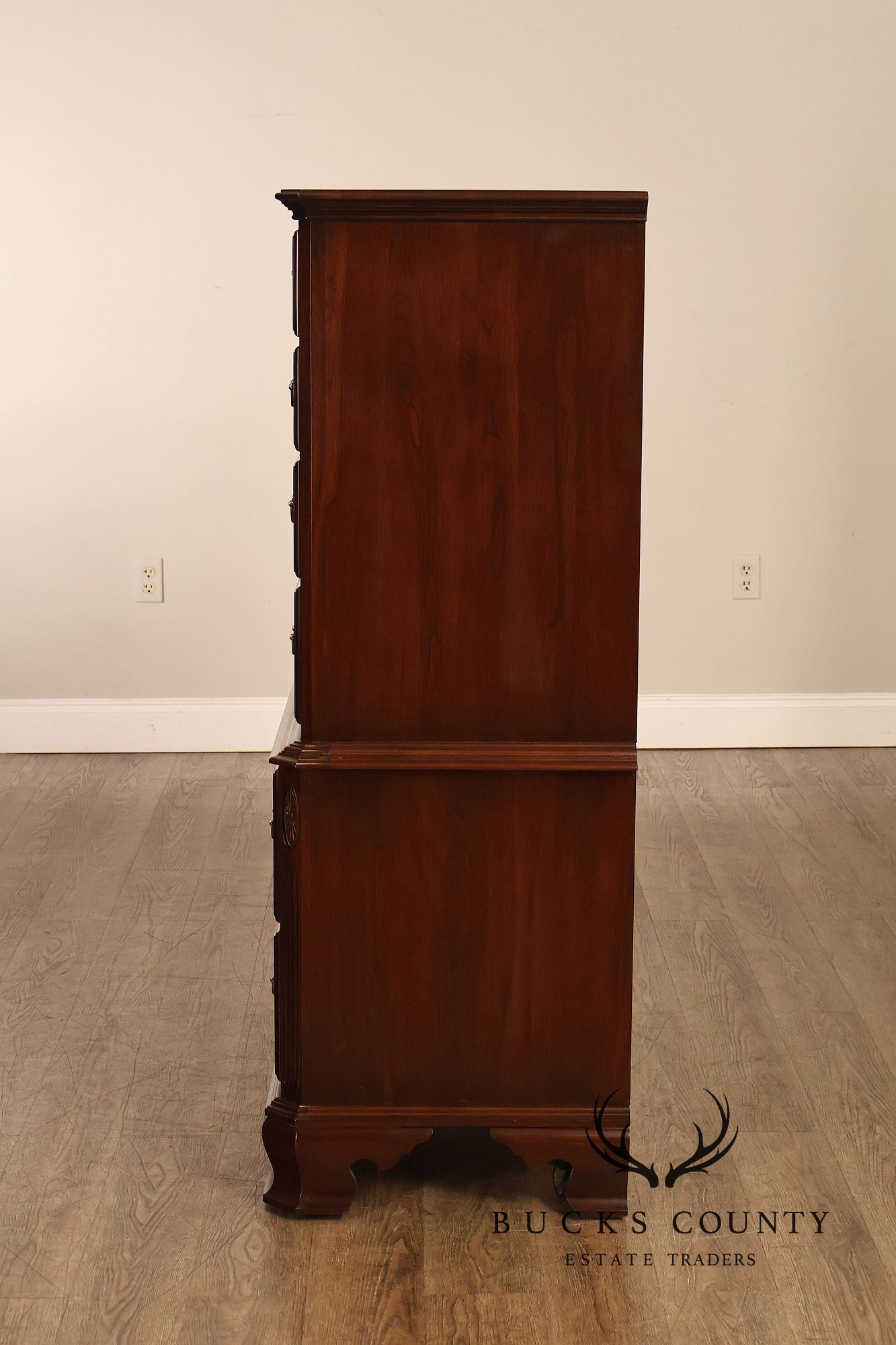 Ethan Allen 'Georgian Court' Cherry Chest on Chest
