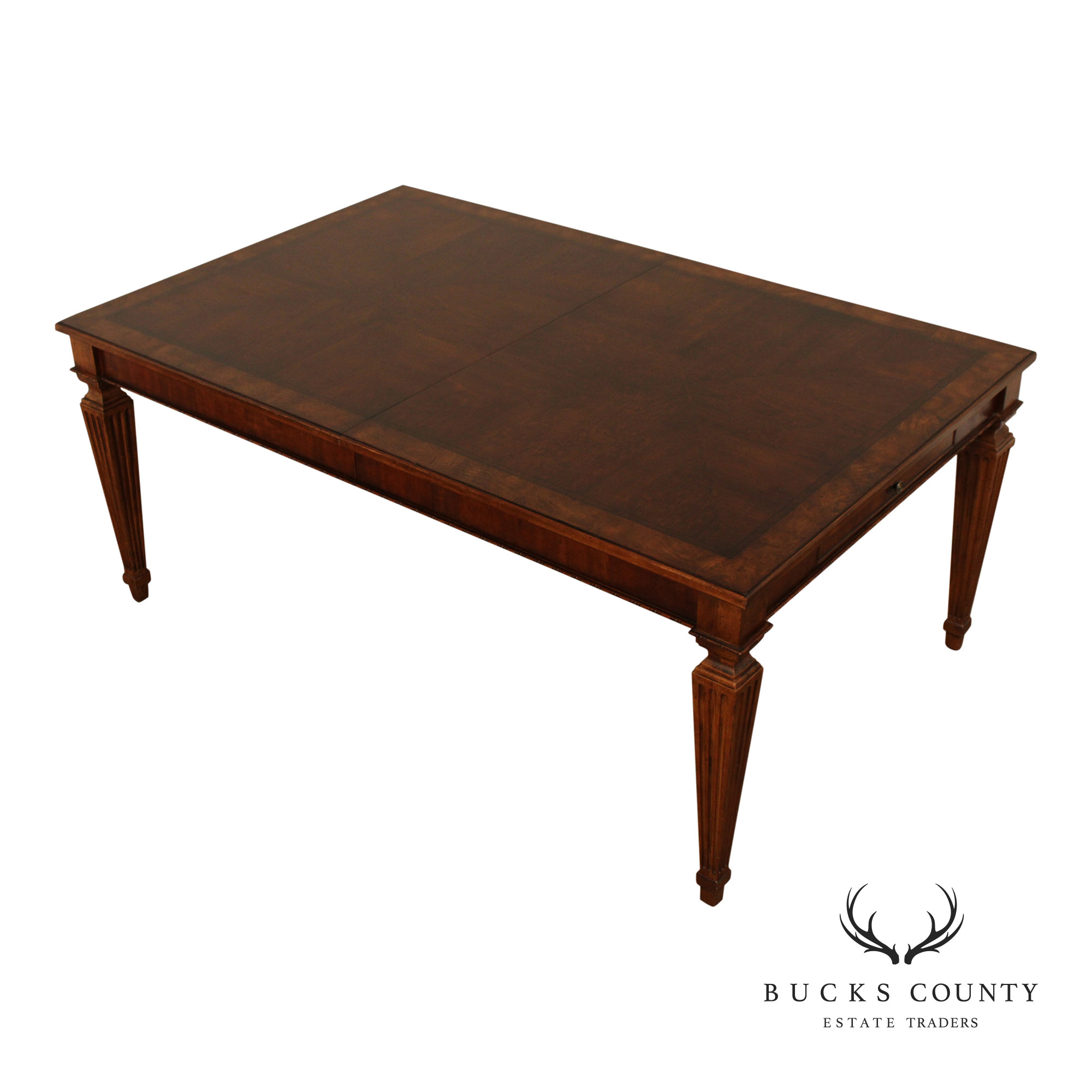 Ethan Allen 'Townhouse' Extendable Parquetry Dining Table