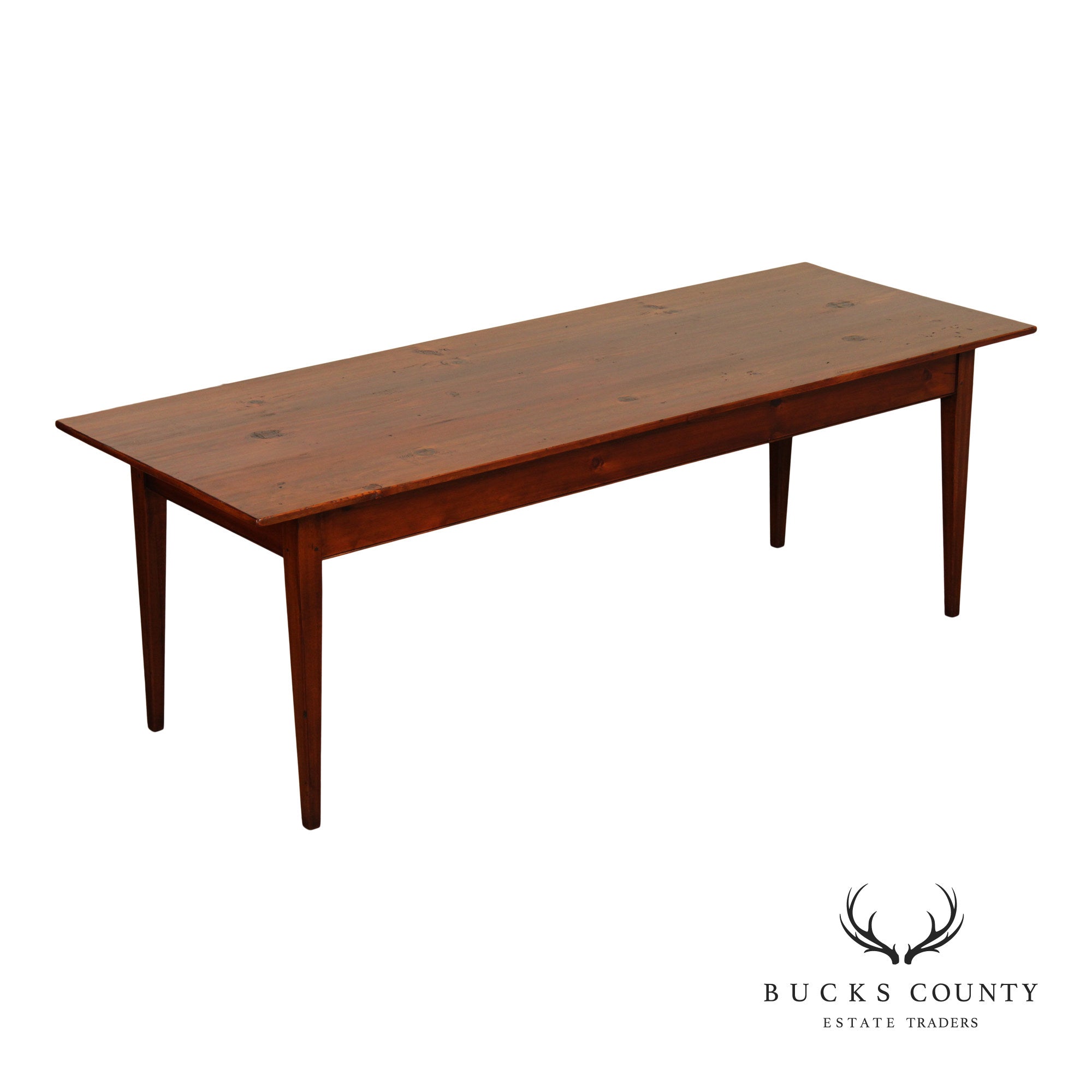 Stephen Von Hohen Quality Bucks County Farmhouse Pine Dining Table