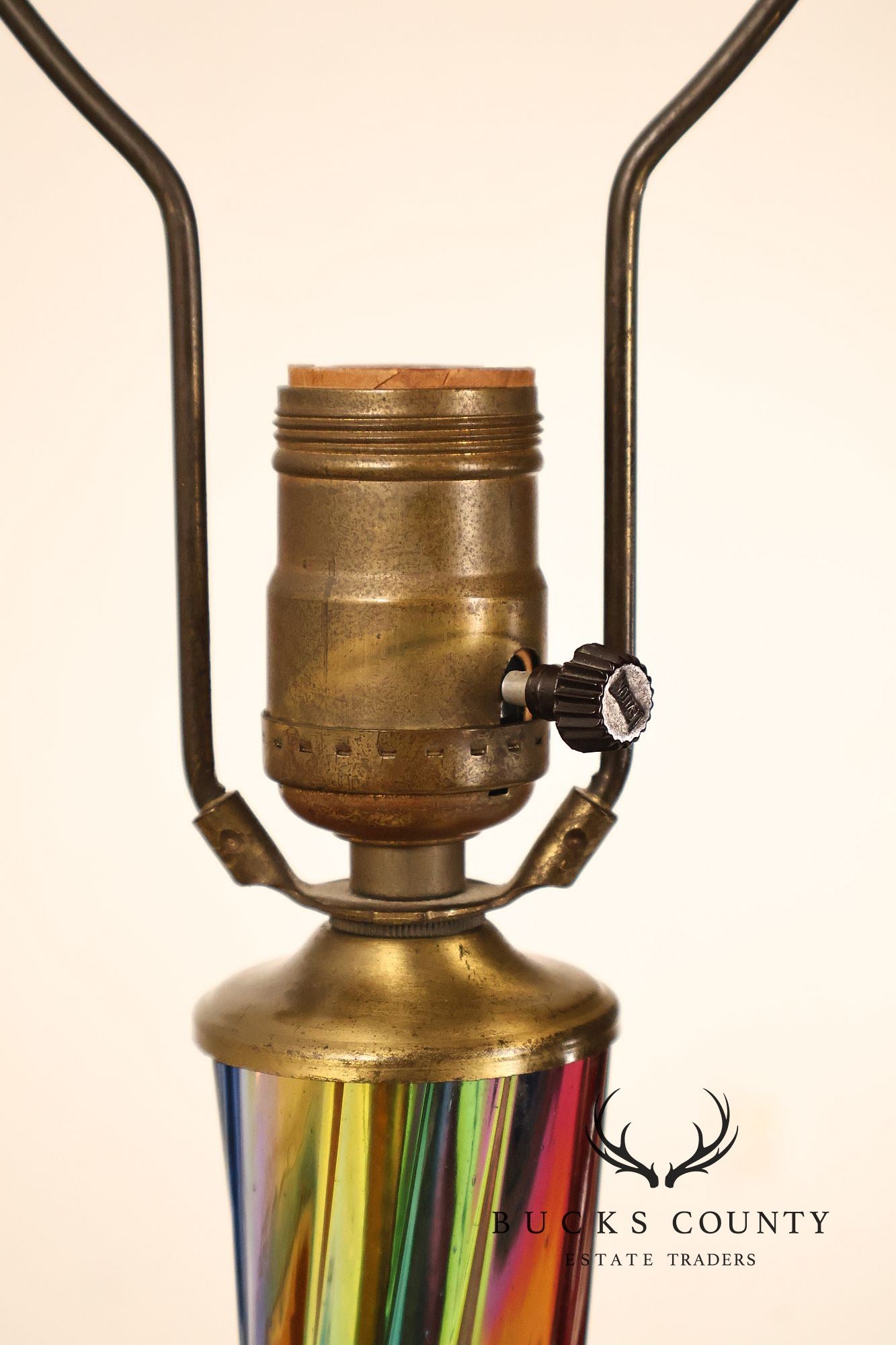 Leviton Mid Century Modern Blown Glass Table Lamp