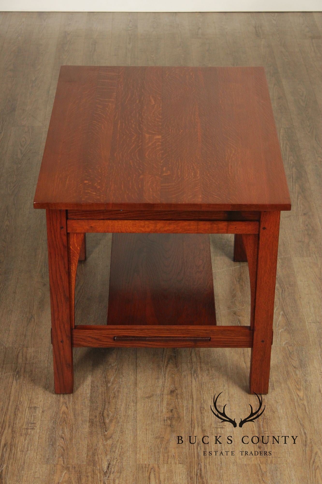 Gustav Stickley Antique Mission Oak Library Desk