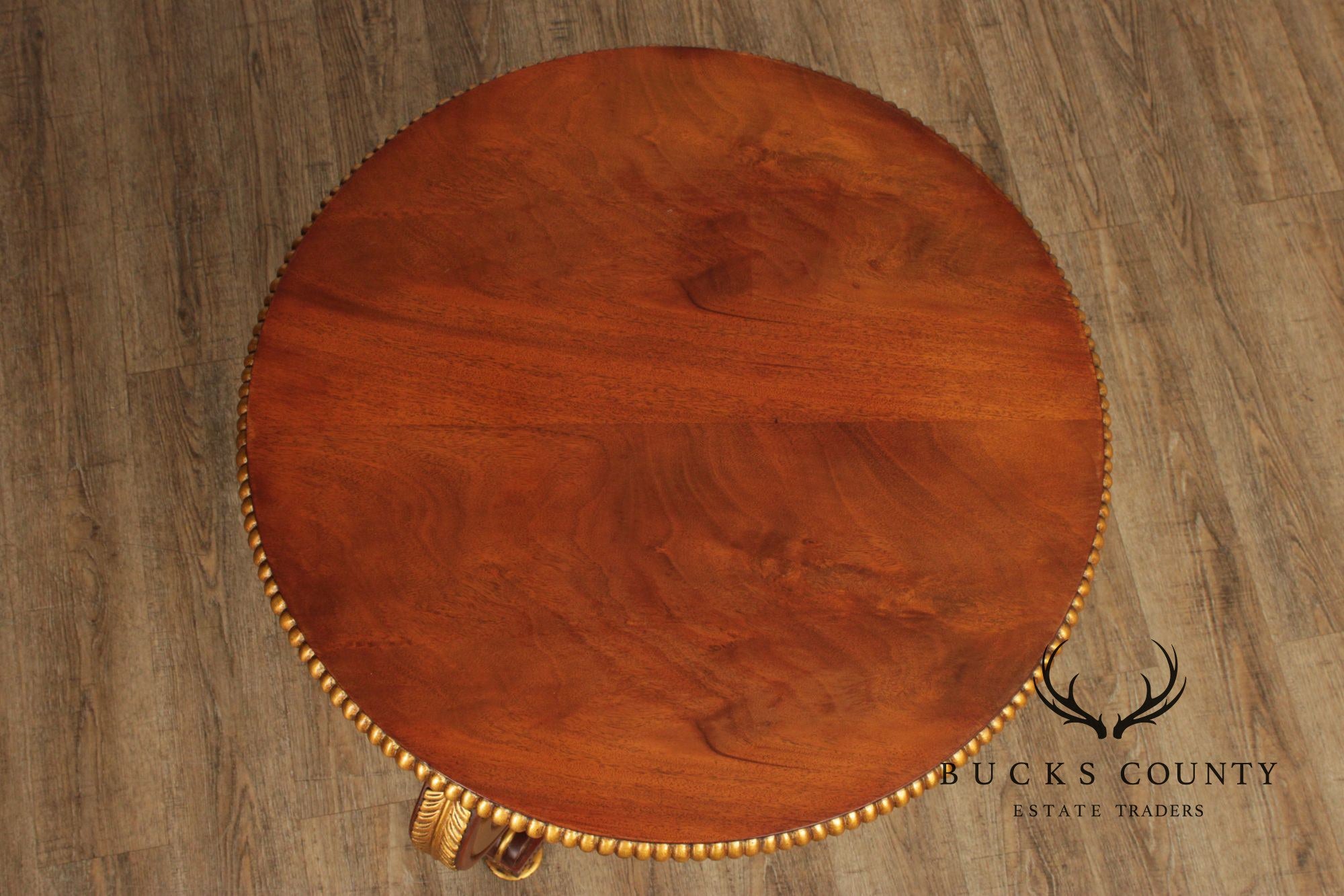 Regency Style Partial Gilt Mahogany Center Table