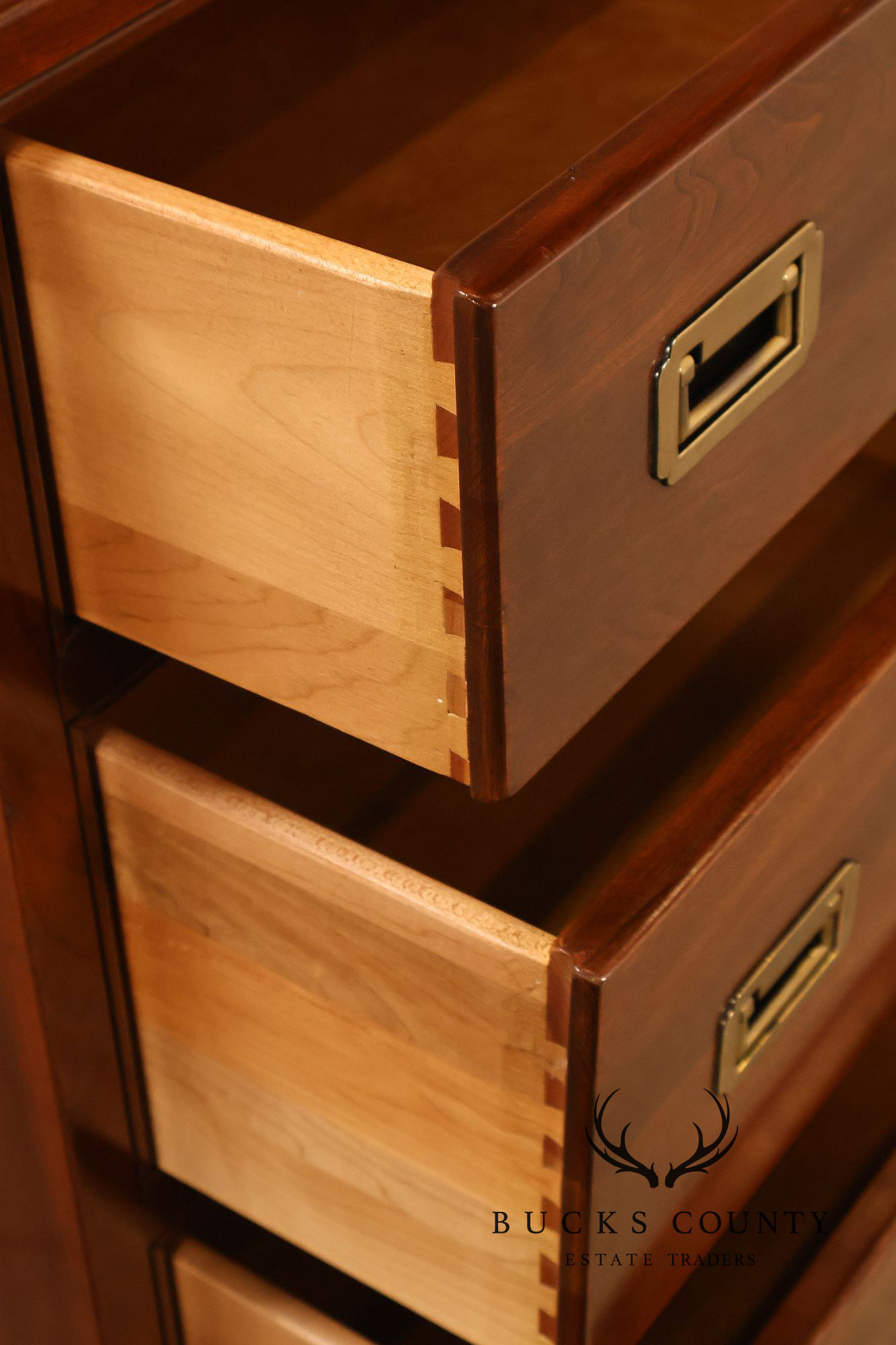 Ethan Allen Campaign Style Chest of Drawers